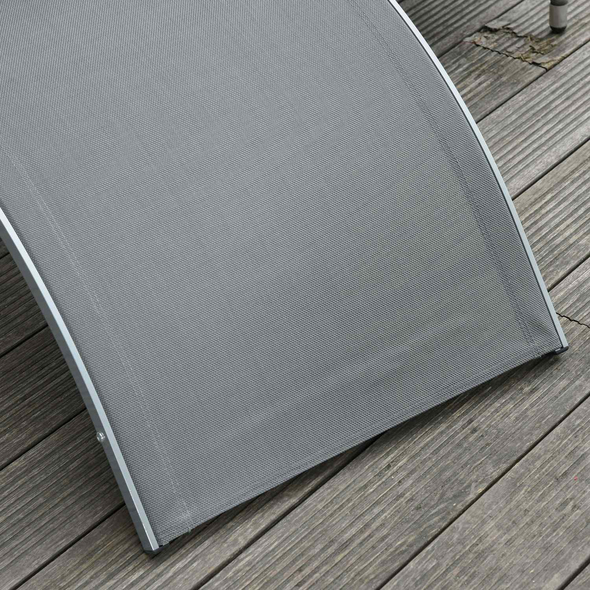 Garden Loungers With Cushions Sun Lounger Relax Lounger Ergonomic Aluminum Textline Gray 160 X 60 X 65 Cm