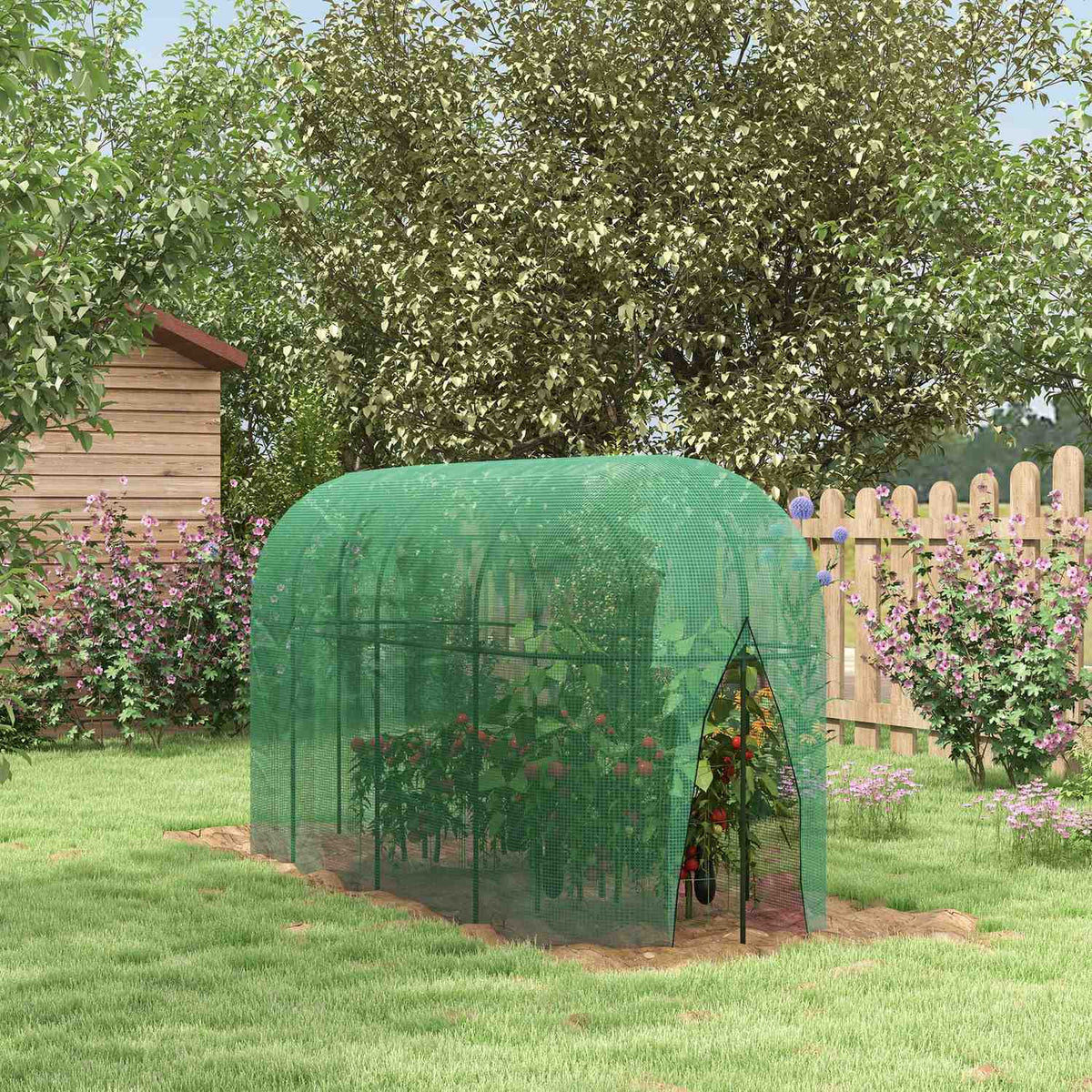 Garden Net Plant Protection Tent Insect Protection Windproof Pest Protection Steel Green 3X1M