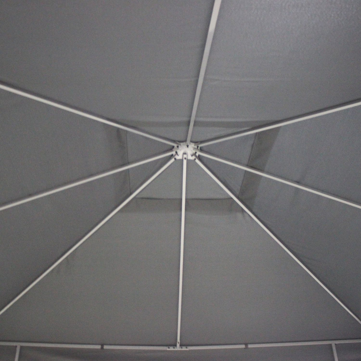 Garden Pavilion 3X3M Stable Pavilion Garden Tent, Marquee, Party Tent, Steel, Polyester, Grey