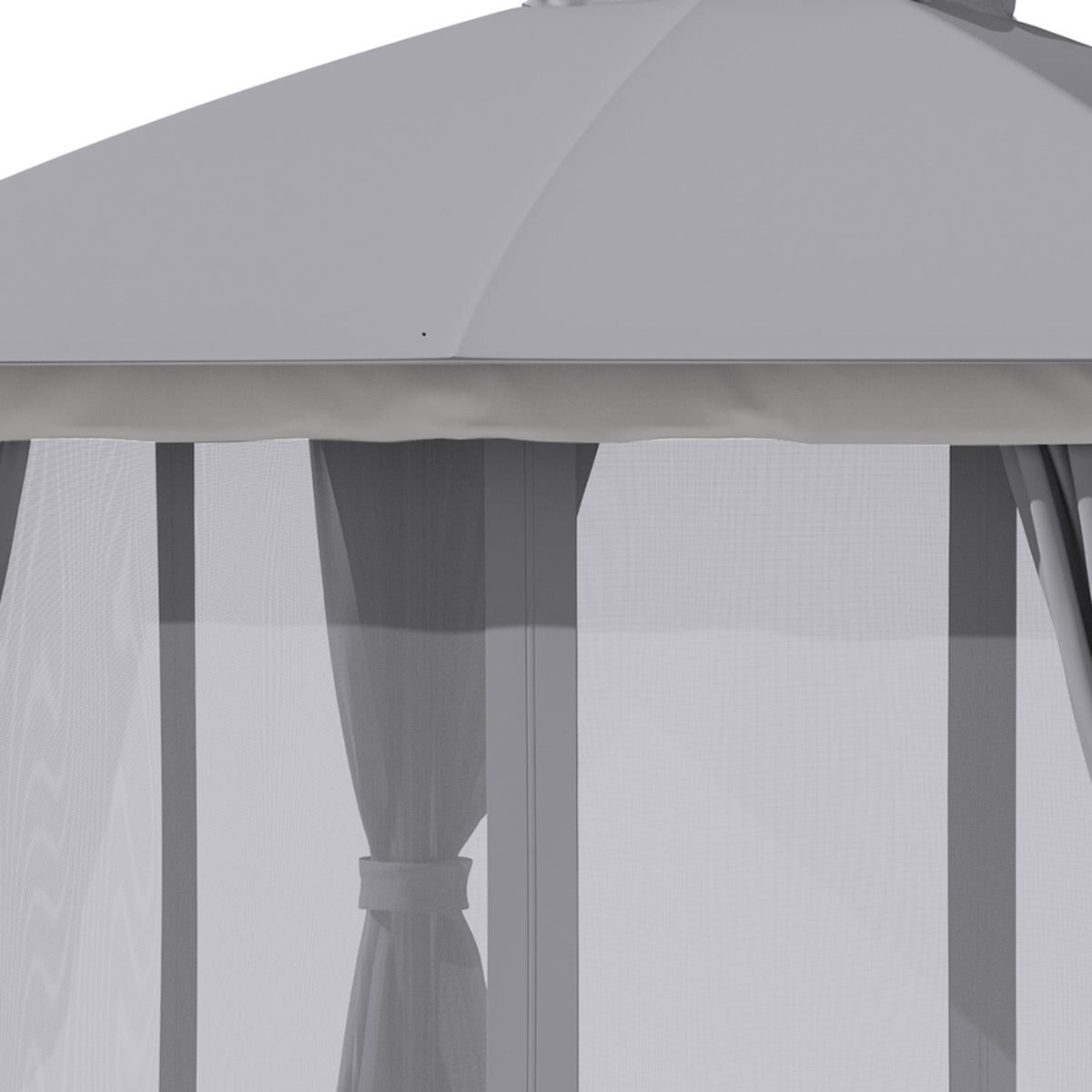 Garden Pavilion Pavilion 3 X 3 M Garden Tent With Double Roof Marquee Party Tent With 4 X Side Panels Mosquito Net Weatherproof Aluminum Polyester