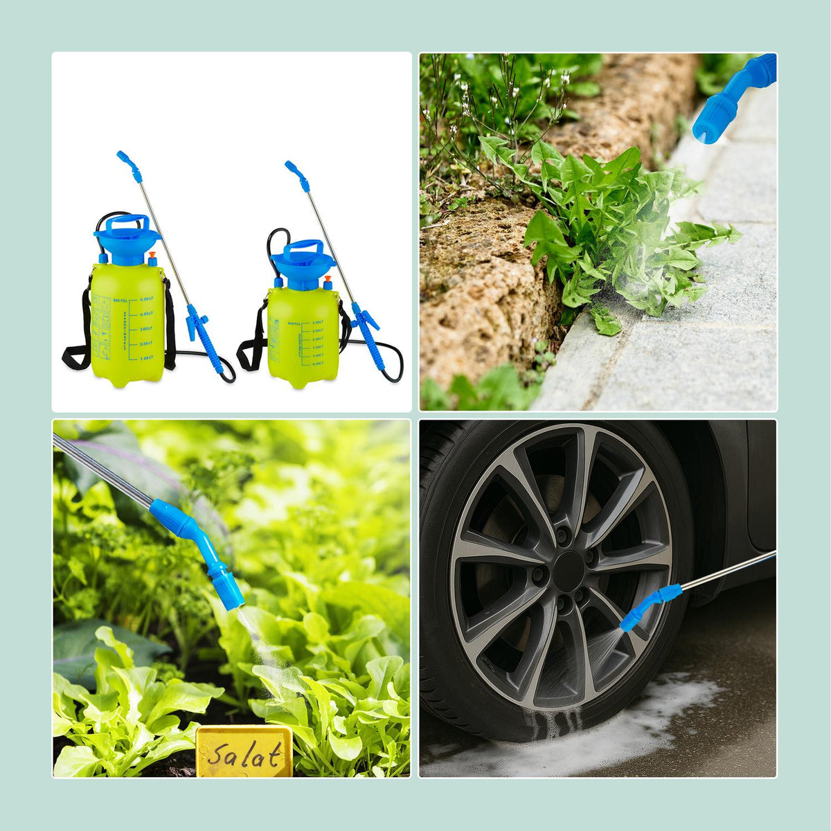 Garden Pressure Sprayer with Adjustable Lance
