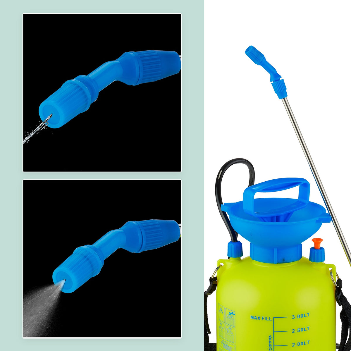 Garden Pressure Sprayer with Adjustable Lance