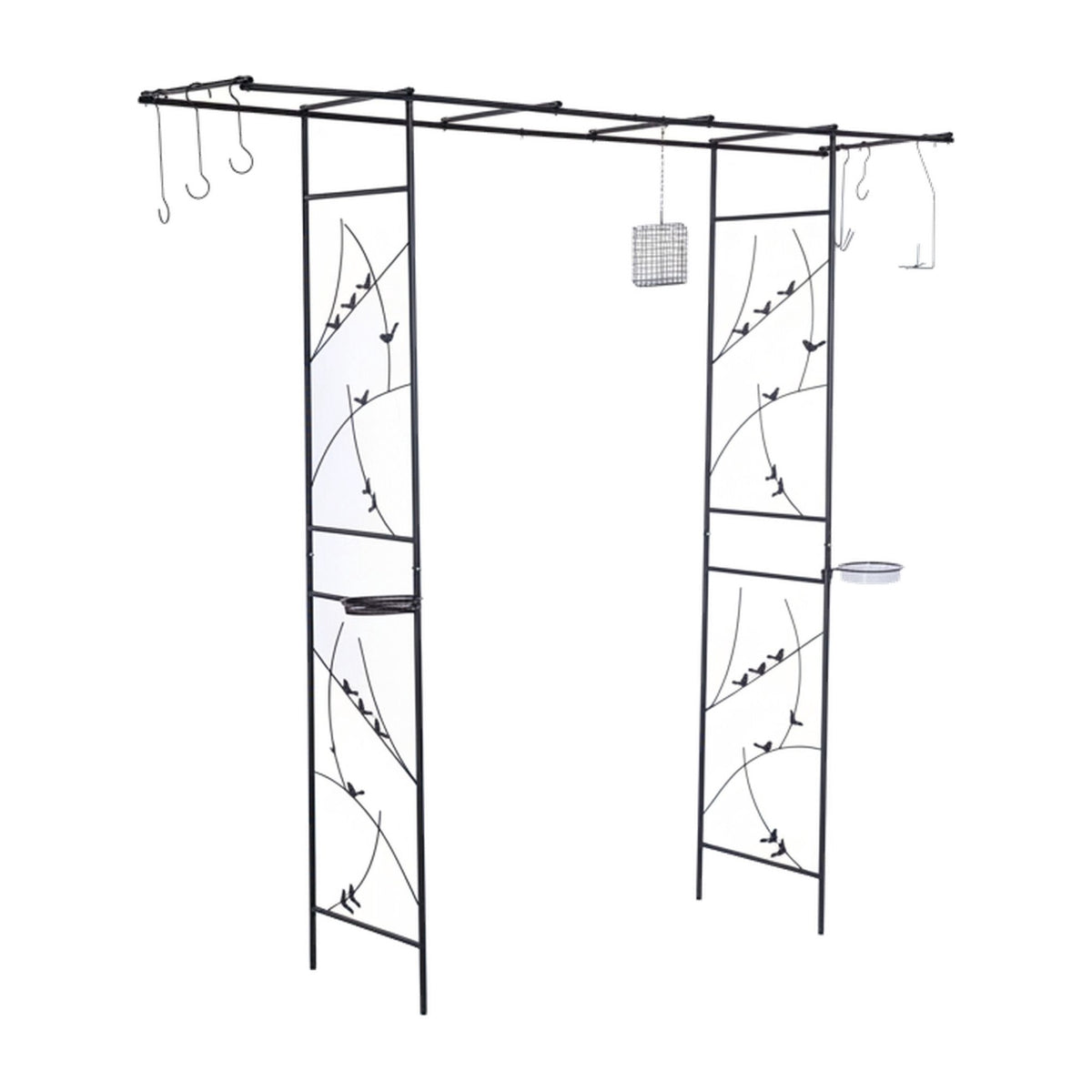 Garden Rose Arch Trellis – Birdbath and Feeder Stations