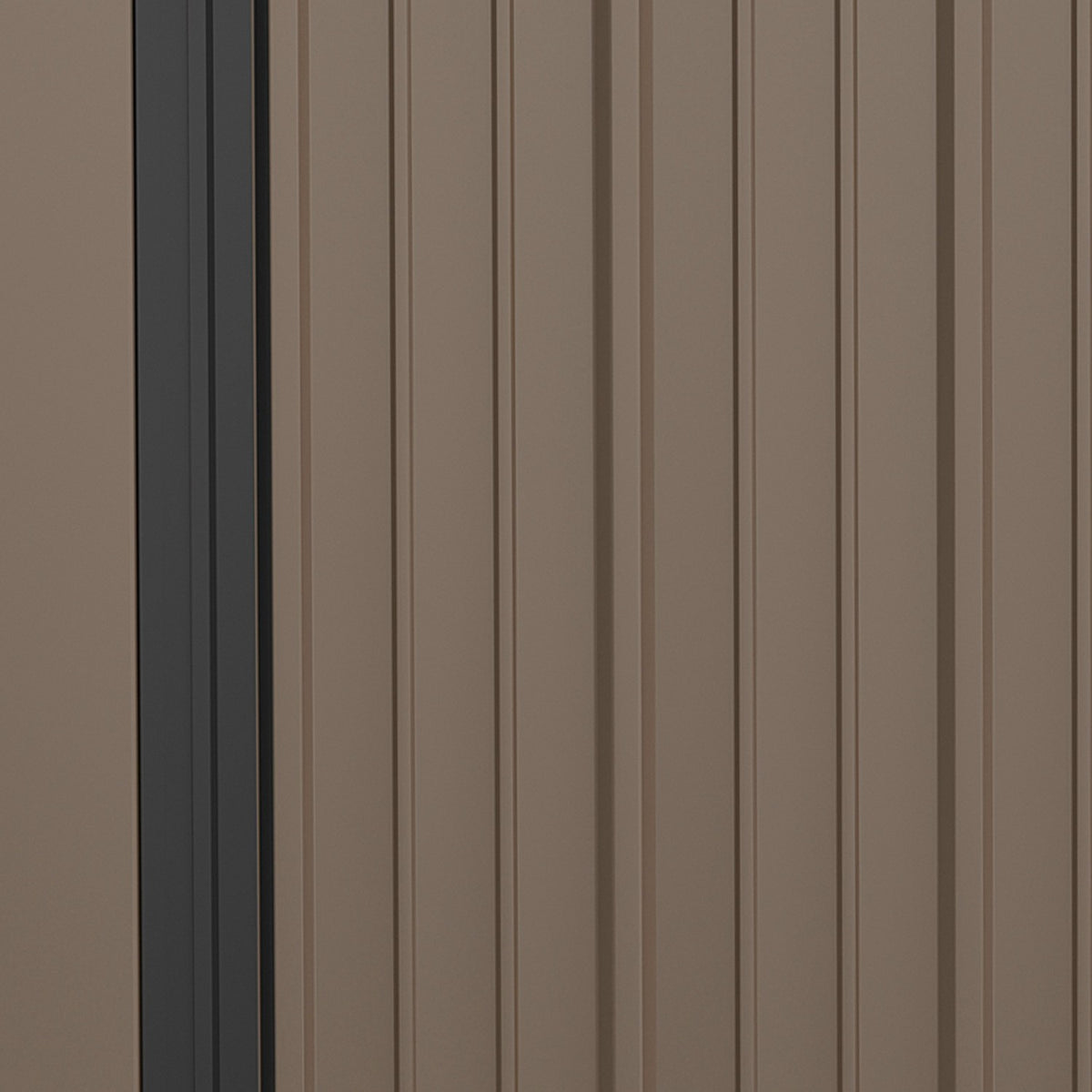 Garden Shed 1.34 M² Tool Shed With Pent Roof Made Of Galvanized Steel, 161.5X94.5X196Cm, Brown