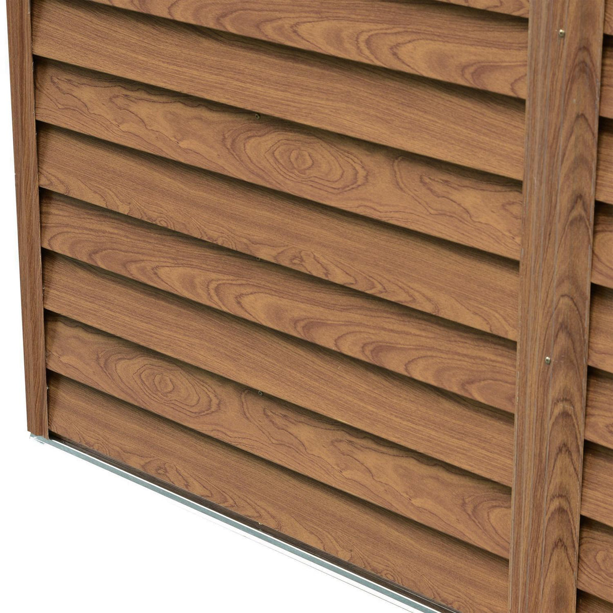 Garden Shed Tool Shed Tool Shed Garden Shed With Window Sliding Doors Weatherproof Garden Shed Steel Brown 196 X 236 X 208 Cm