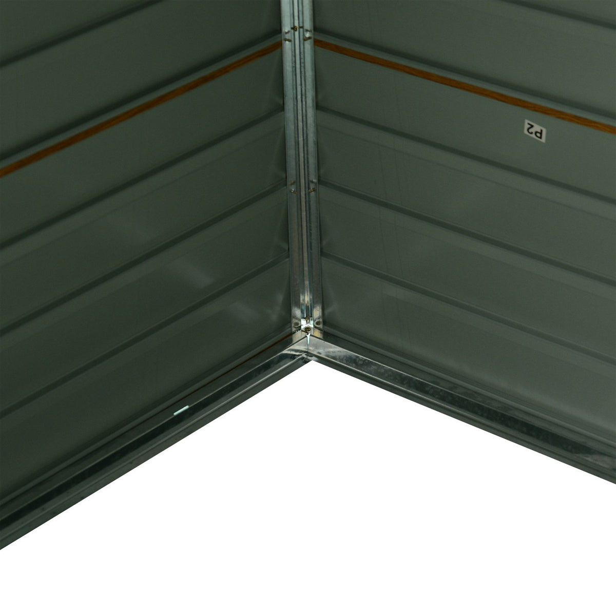 Garden Shed Tool Shed Tool Shed Garden Shed With Window Sliding Doors Weatherproof Garden Shed Steel Brown 196 X 236 X 208 Cm