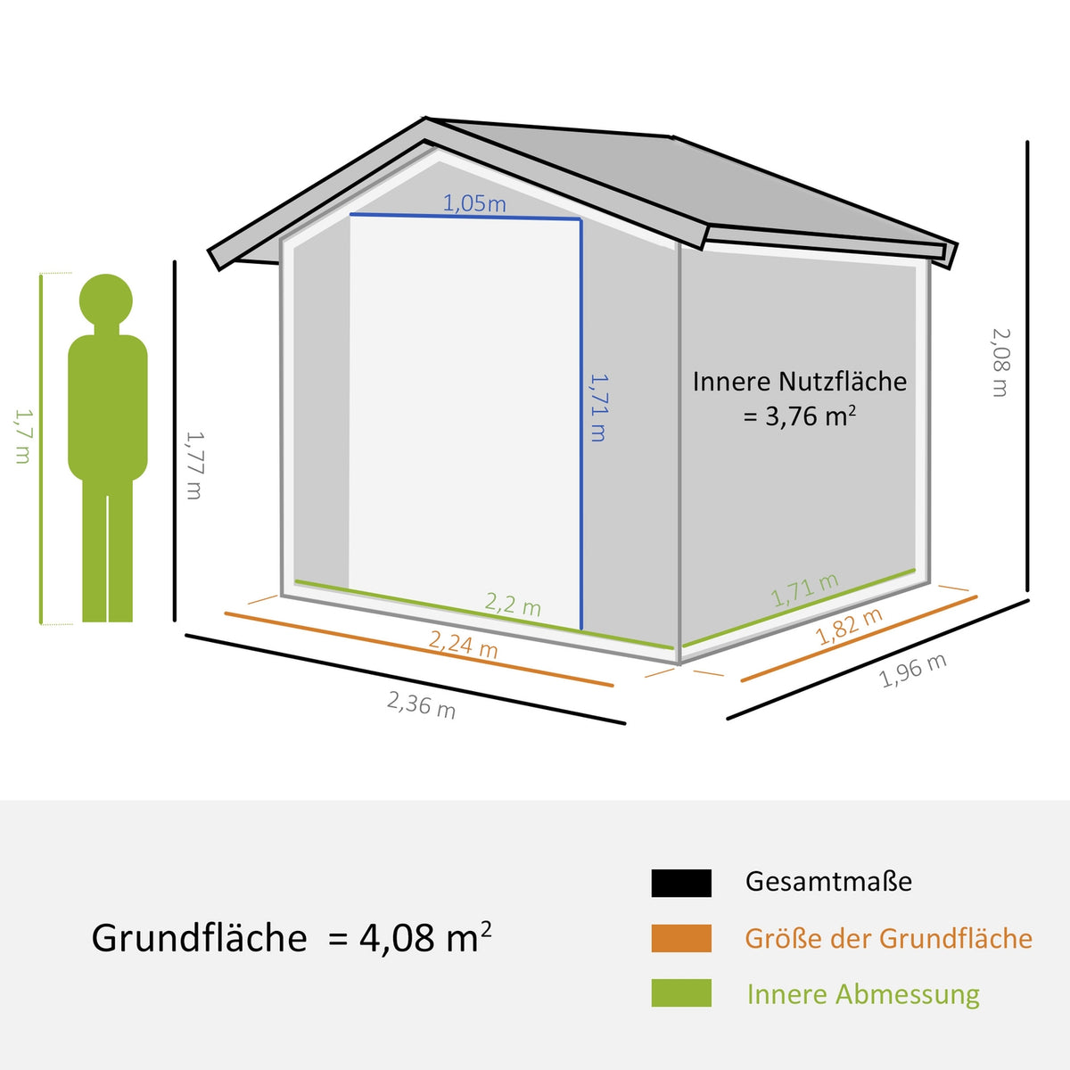 Garden Shed Tool Shed Tool Shed Garden Shed With Window Sliding Doors Weatherproof Garden Shed Steel Brown 196 X 236 X 208 Cm