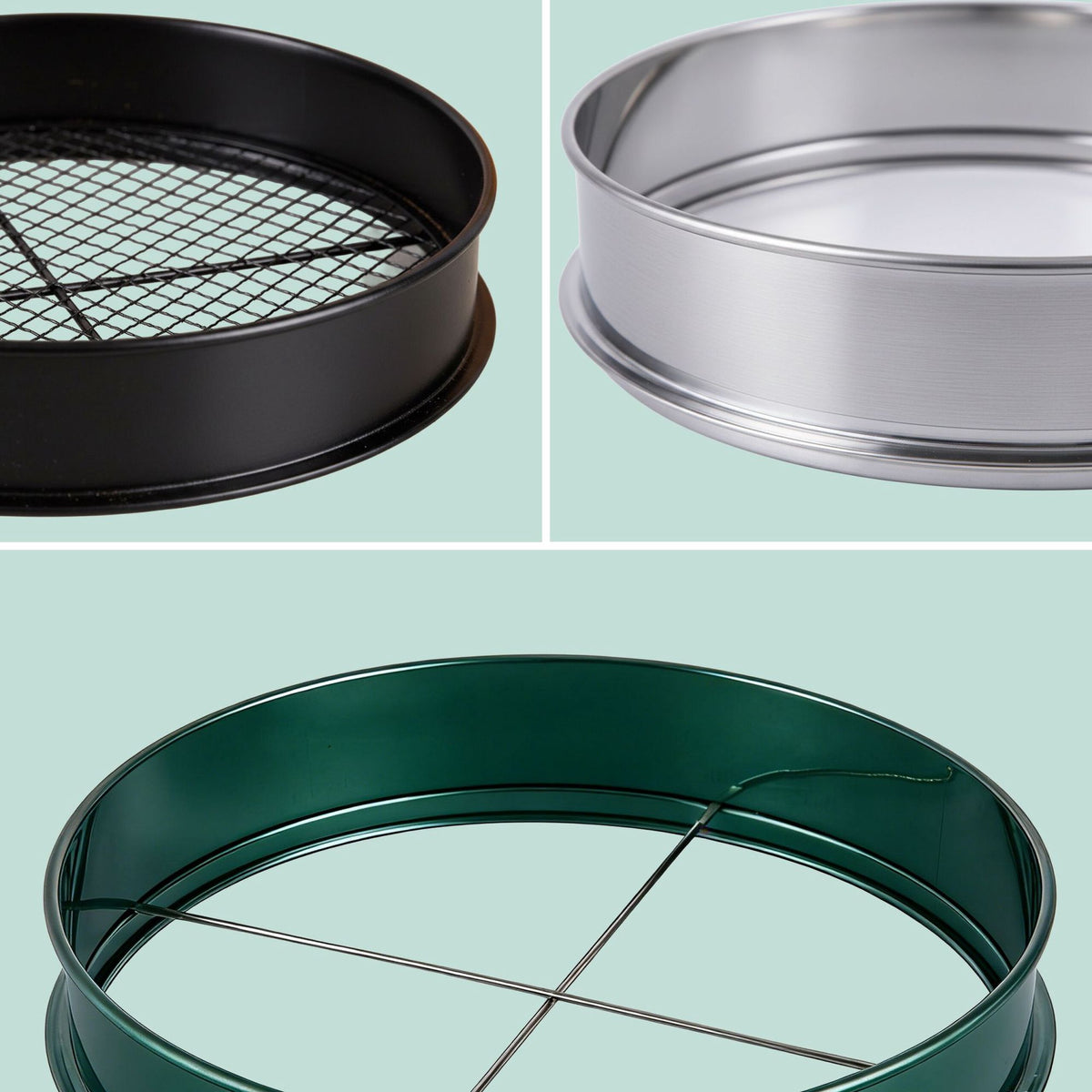 Garden Sieve 5-in-1, Stainless Steel, Ø 30 cm
