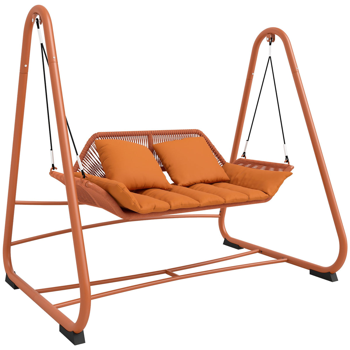 Garden Swing with Cushions, Metal Frame, 174x120x162 cm