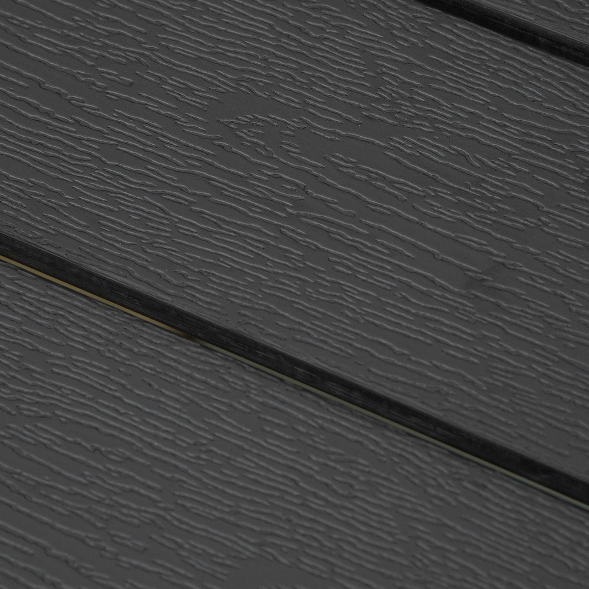 Garden Table Aluminum Table Garden Terrace Wood-Plastic Polywood Black