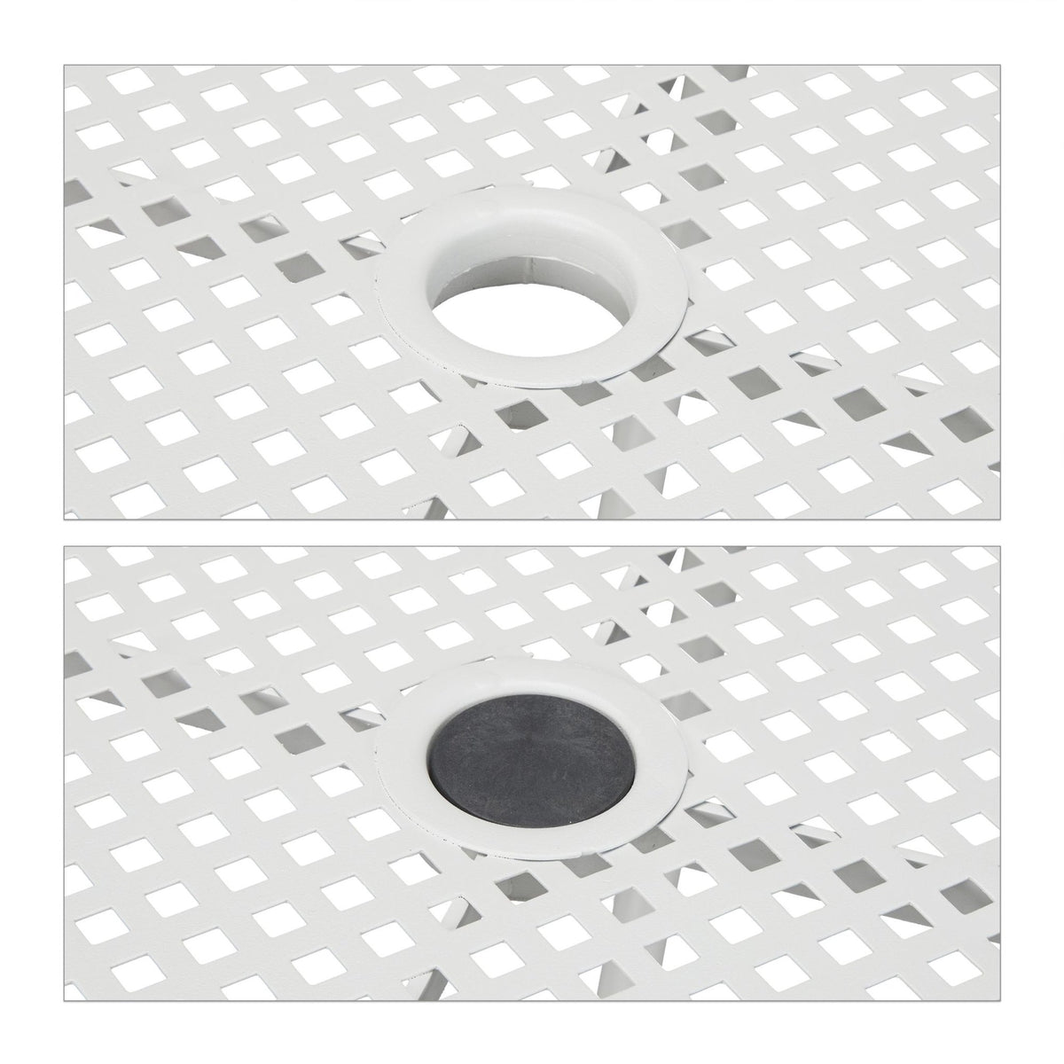 Garden Table with Umbrella Hole