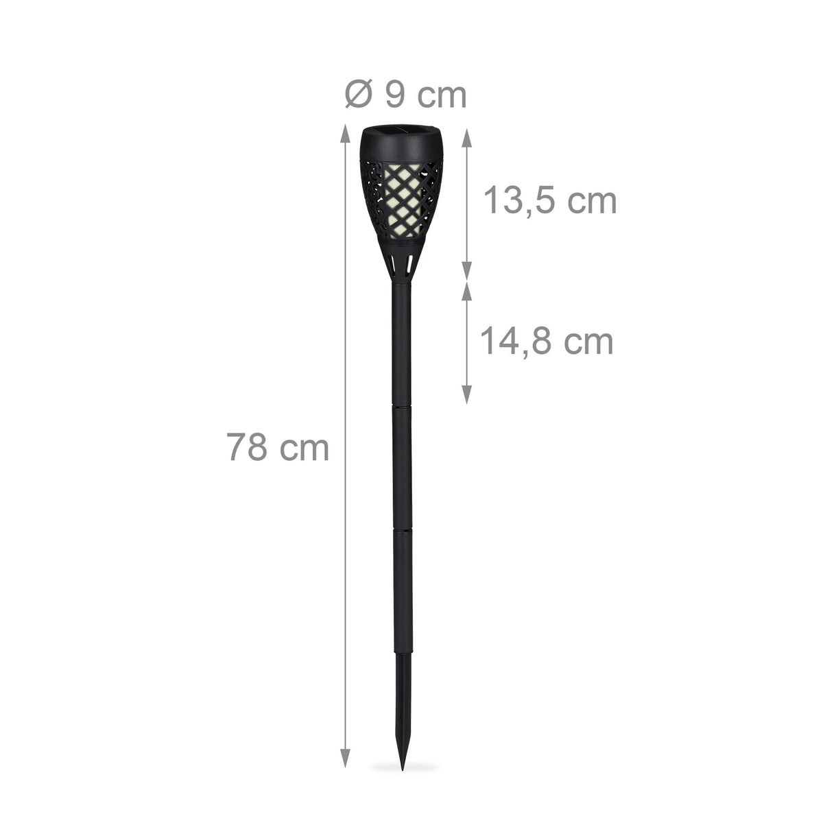 Garden Torch Solar Set of 2