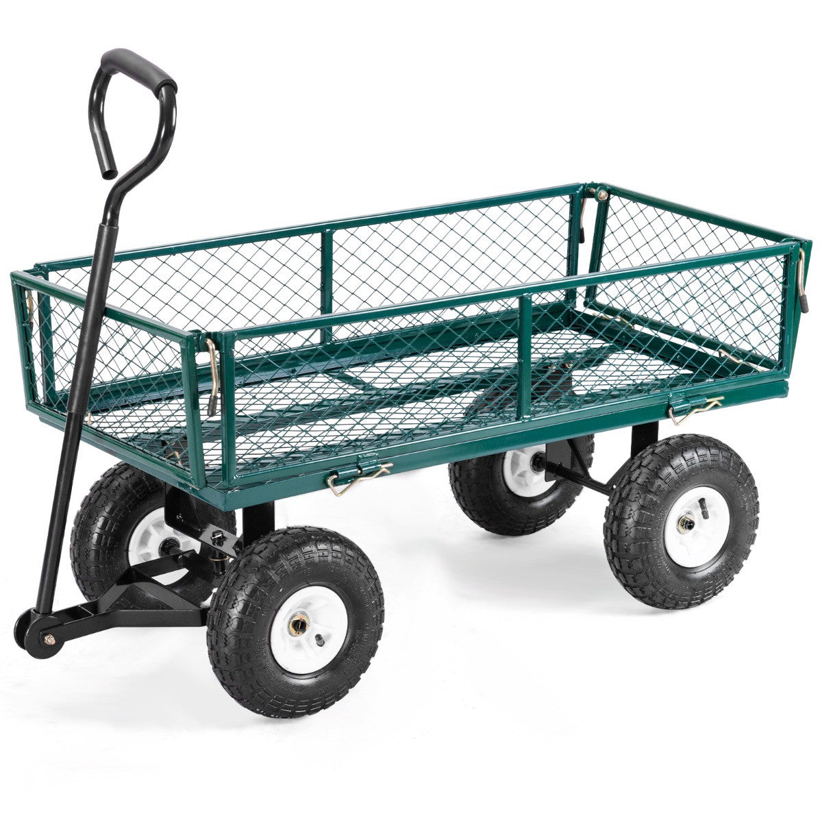 Garden Utility Cart, 330 lb, 10-Inch Pneumatic Wheels