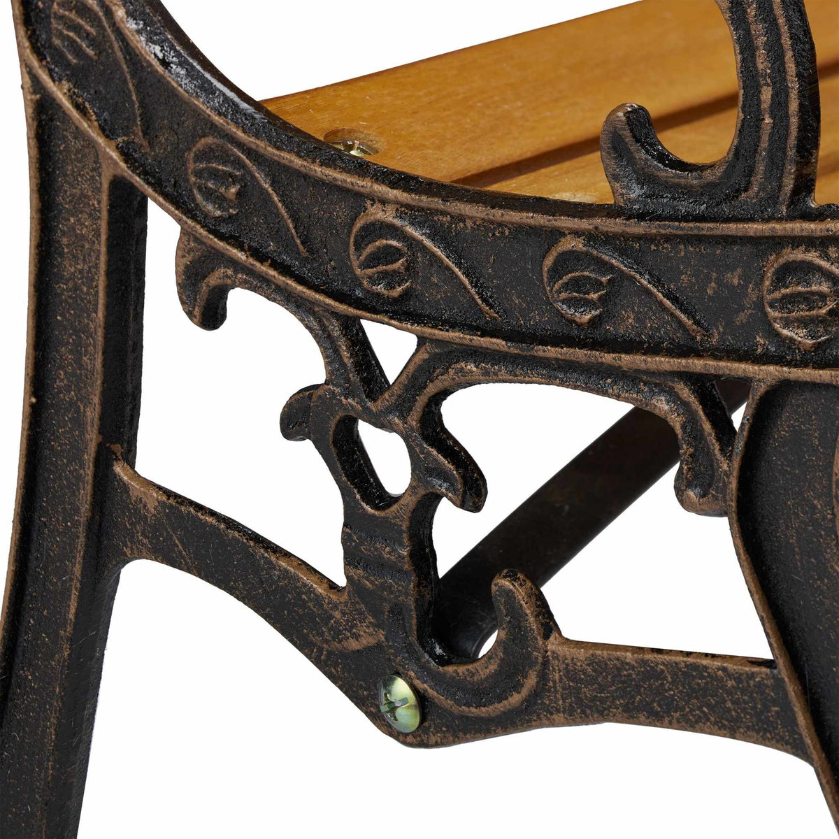 Garden bench for children with animal motifs