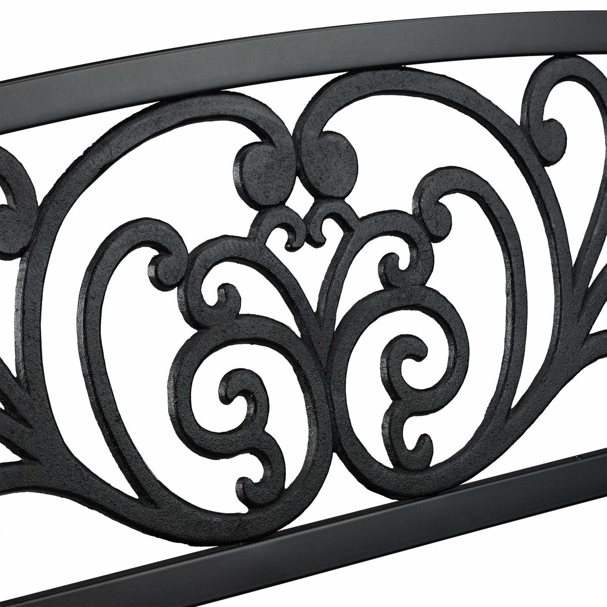 Garden bench metal ornament