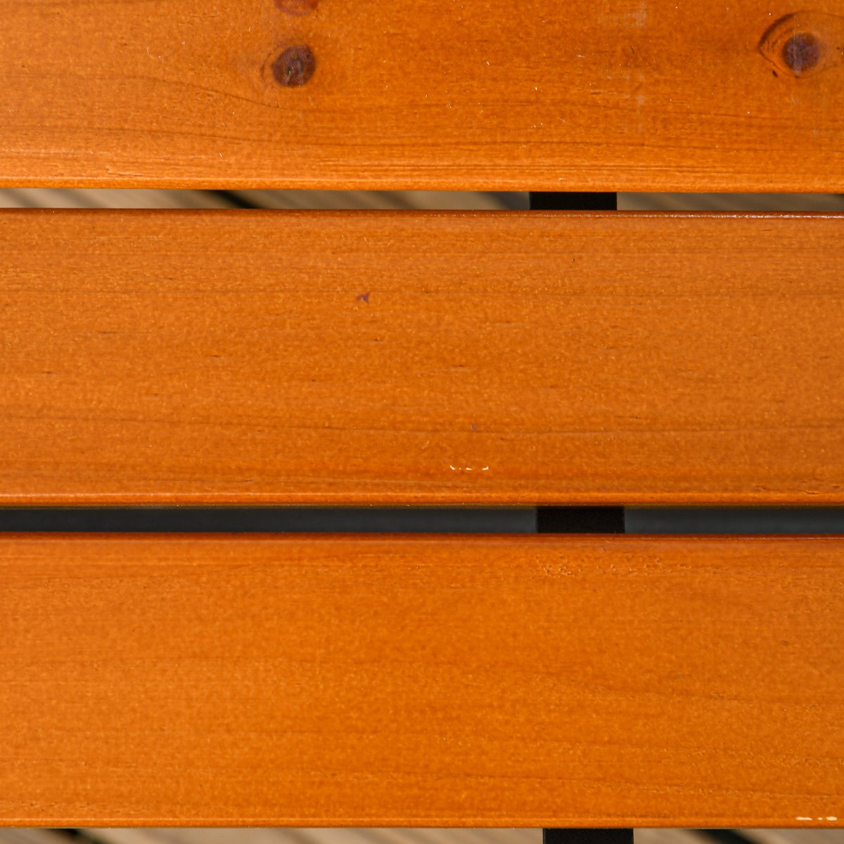 Garden bench, park bench, bench for 2 people, balcony bench with armrests, for garden, balcony, weatherproof, wood, 120 x 64 x 79 cm, teak