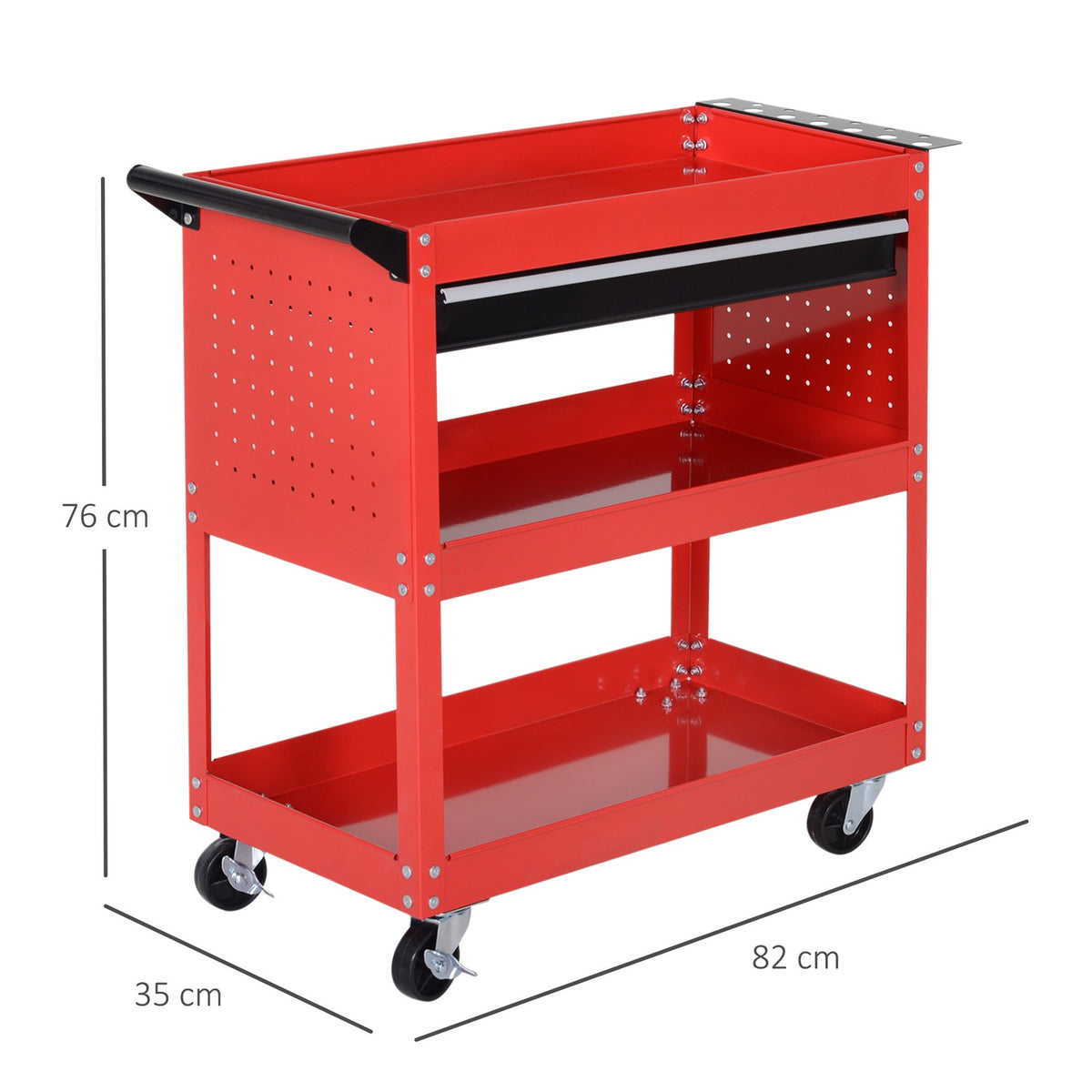 Garden bench with a load capacity of 60 kg, red, weatherproof and stable, ideal for the garden and terrace
