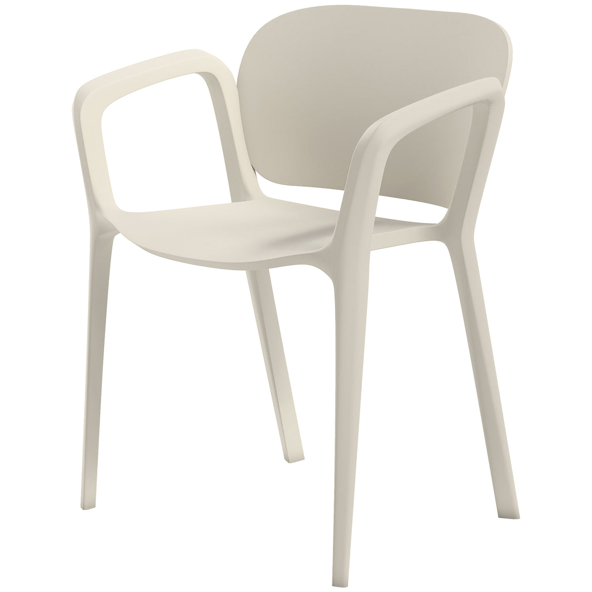 Garden chair set of 4 weatherproof garden chairs made of plastic stacking chair with armrest backrest loadable up to 120 kg
