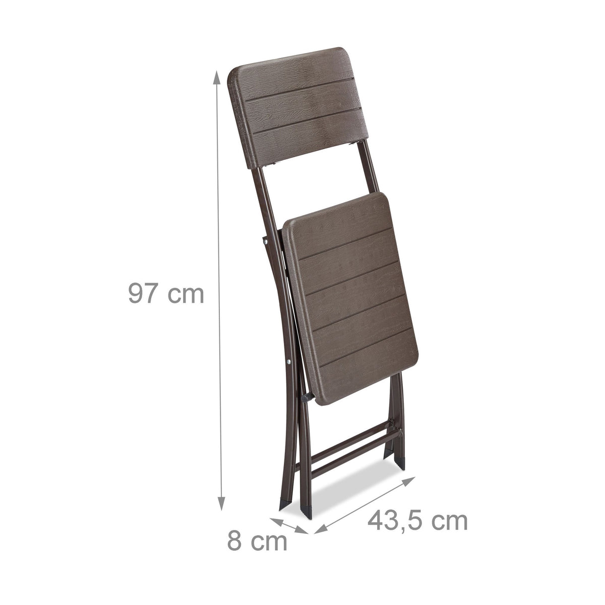 Garden chairs, set of 2 Wooden Optics
