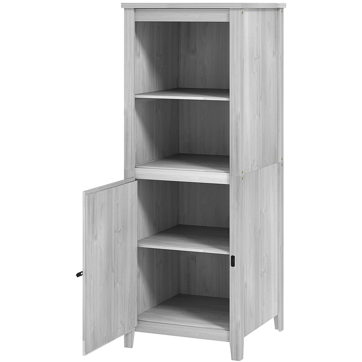 Garden cupboard wooden, tool shed weatherproof 60x60x160cm, tool shed with door, height-adjustable shelves, lockable tool cupboard, garden shed for garden, terrace, backyard, light gray |
