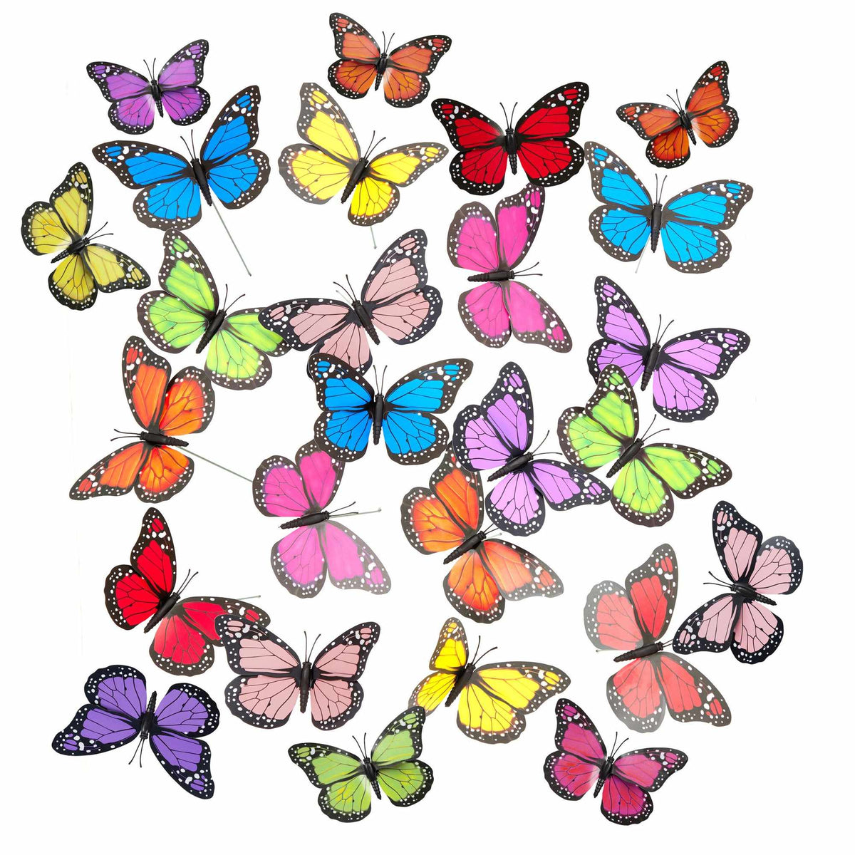 Garden decoration butterfly set of 72