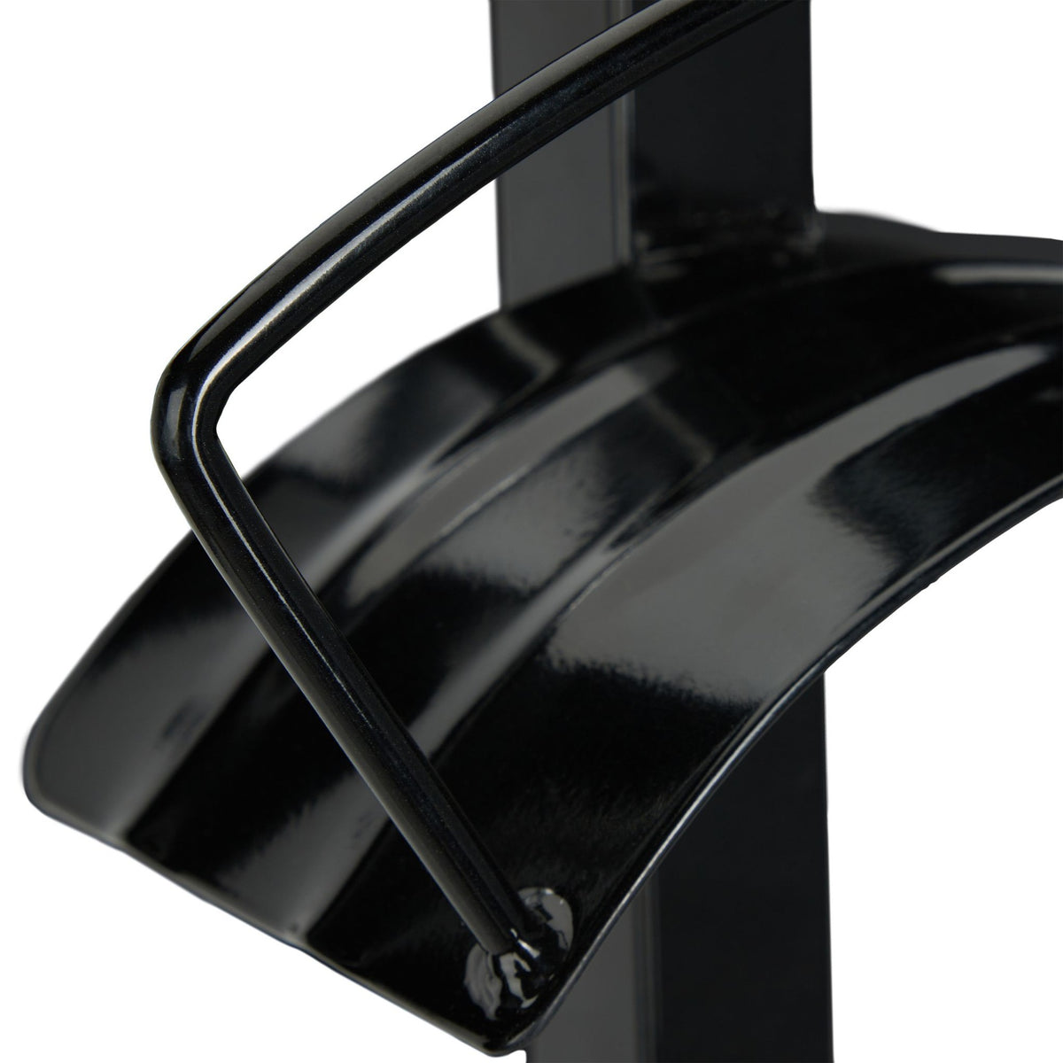 Garden faucet with hose holder