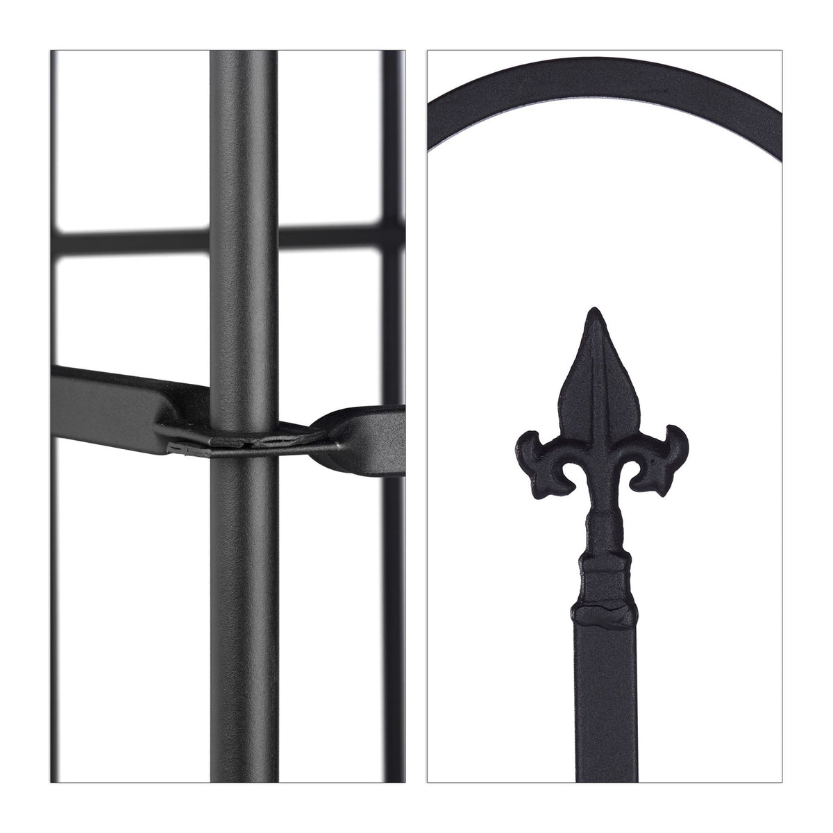 Garden fence metal set of 4