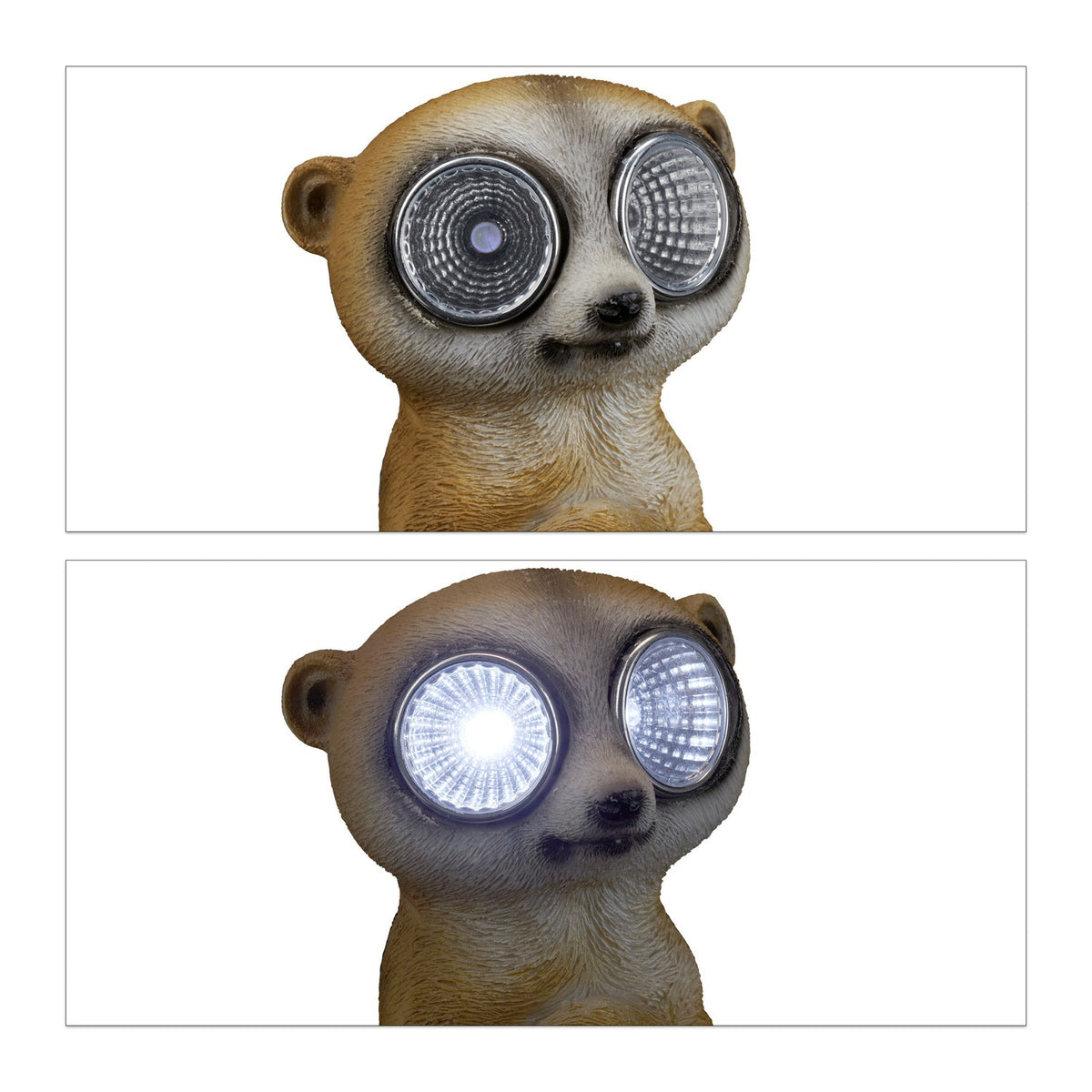 Garden figure Meerkat with sun eyes