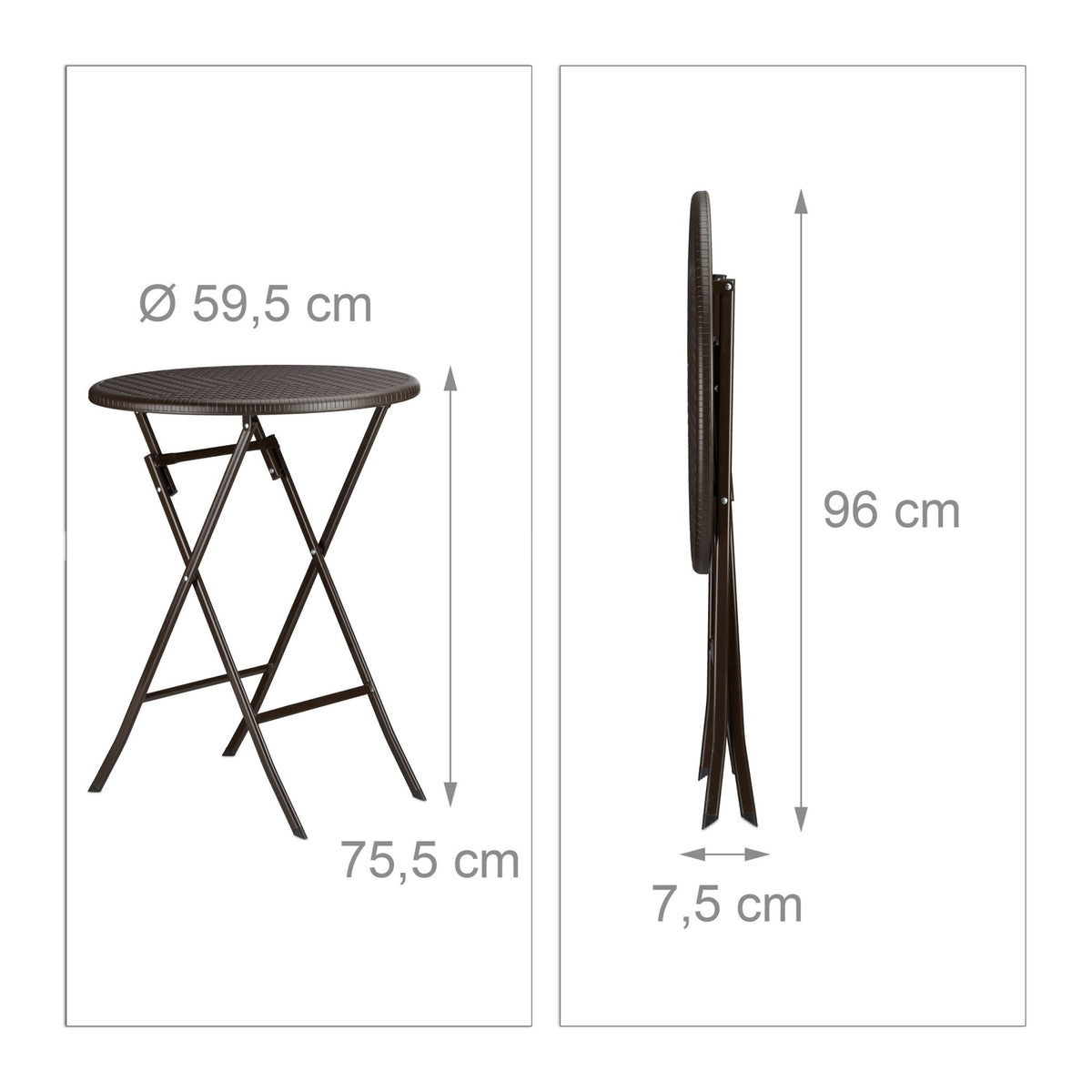 Garden furniture set BASTIAN in 3 parts
