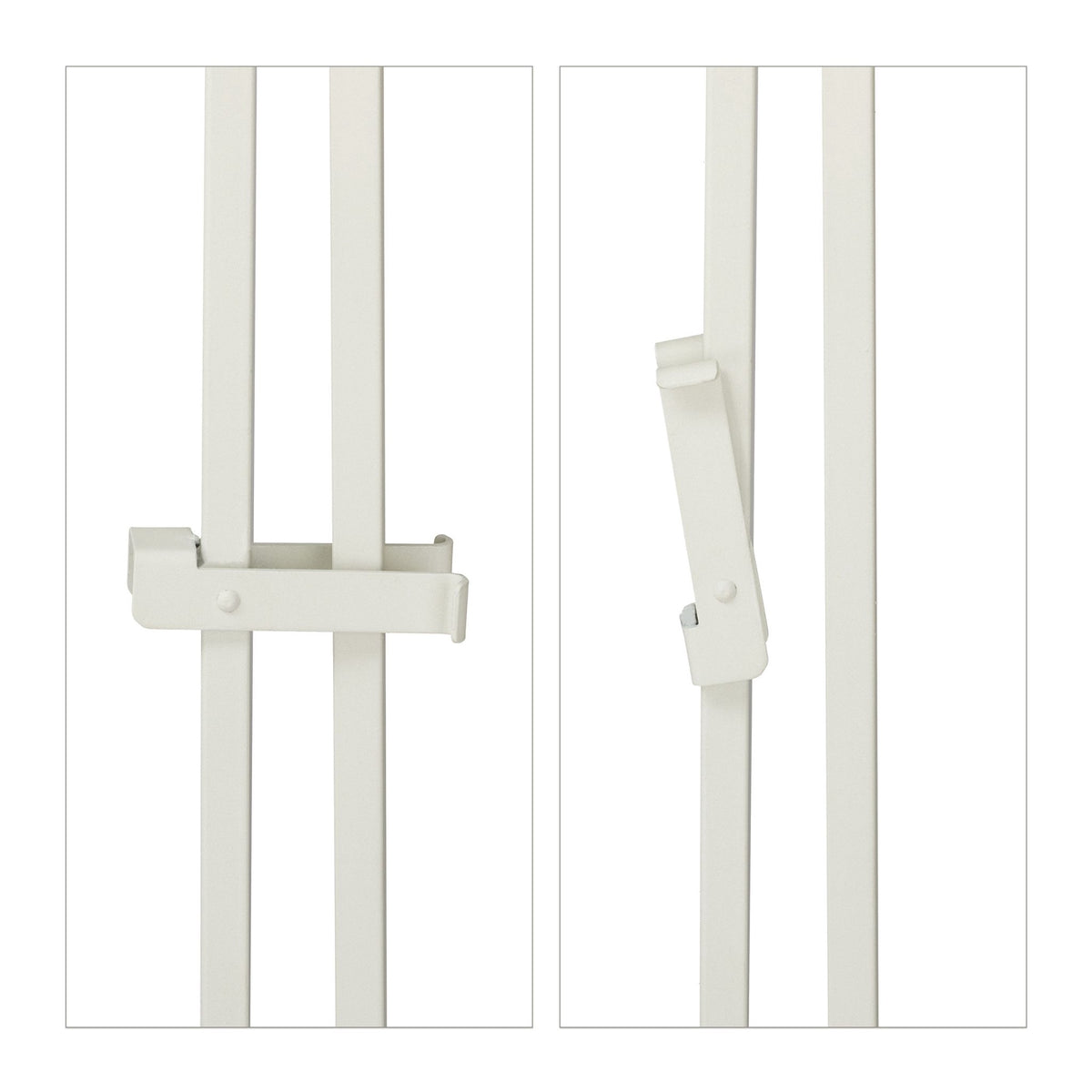 Garden gate in white, 3 parts