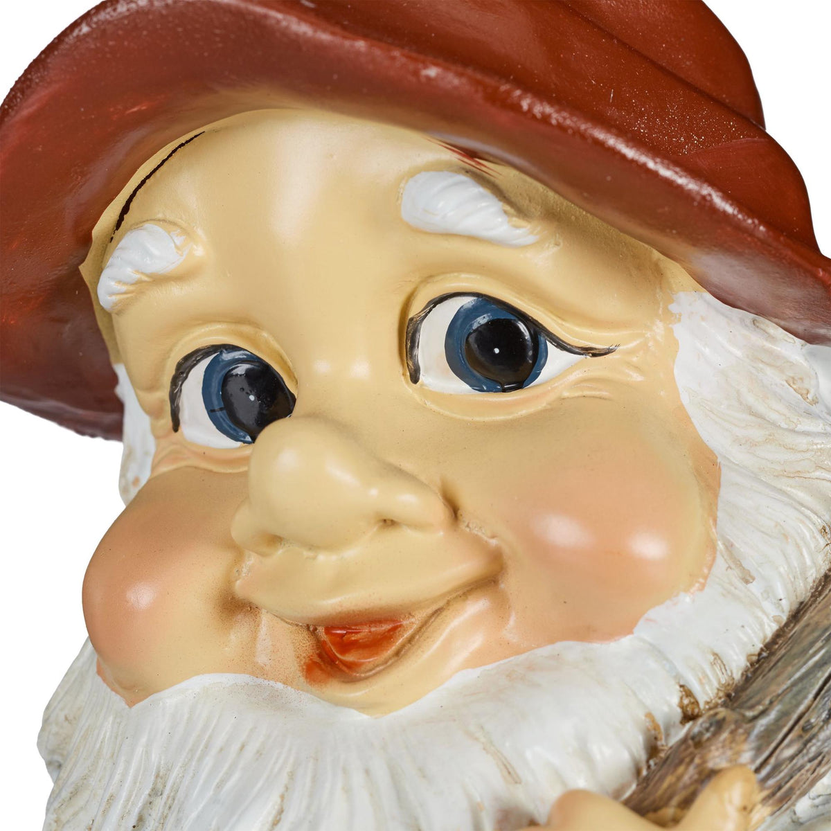 Garden gnome with acorn basket