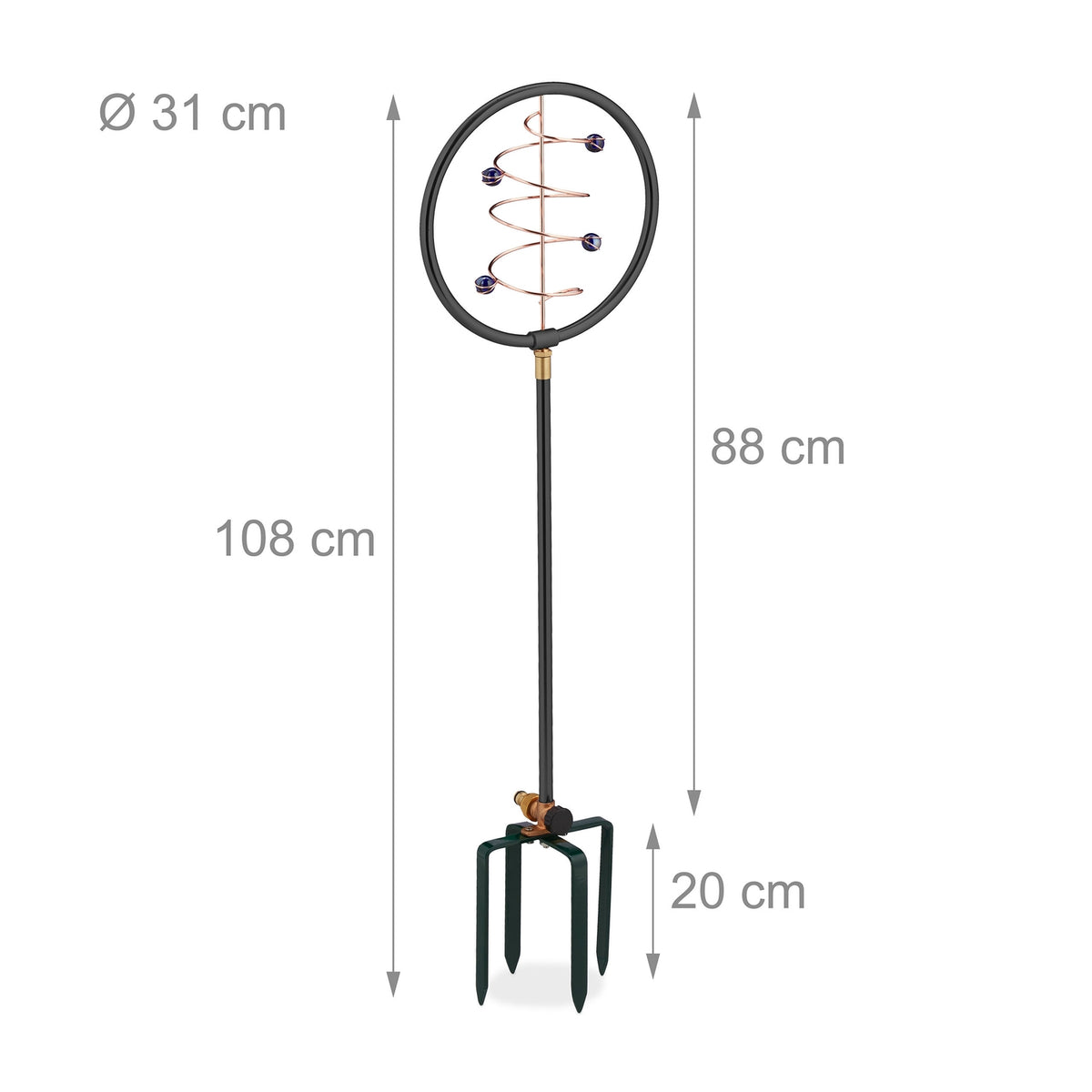 Garden sprinkler black