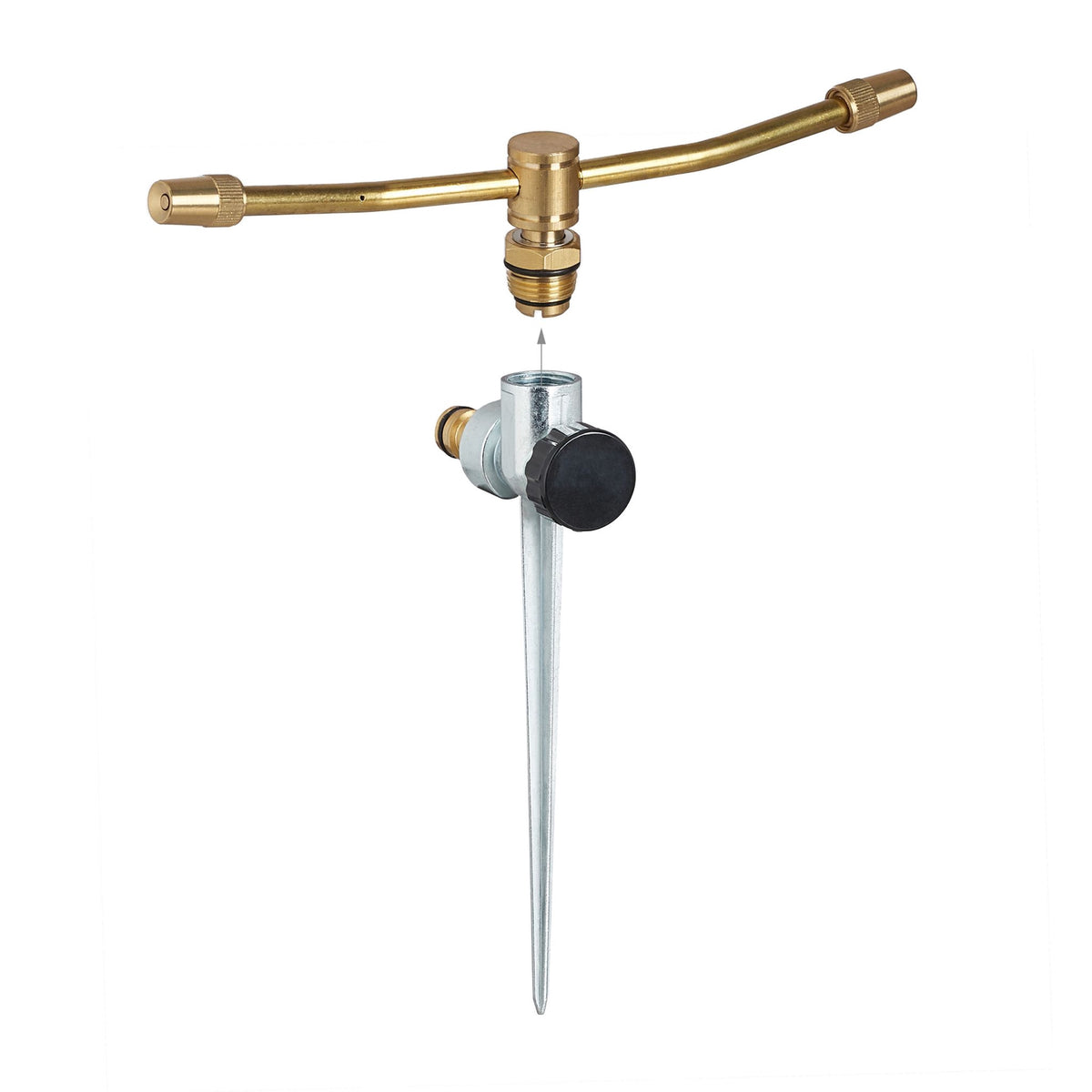 Garden sprinklers with ground anchors