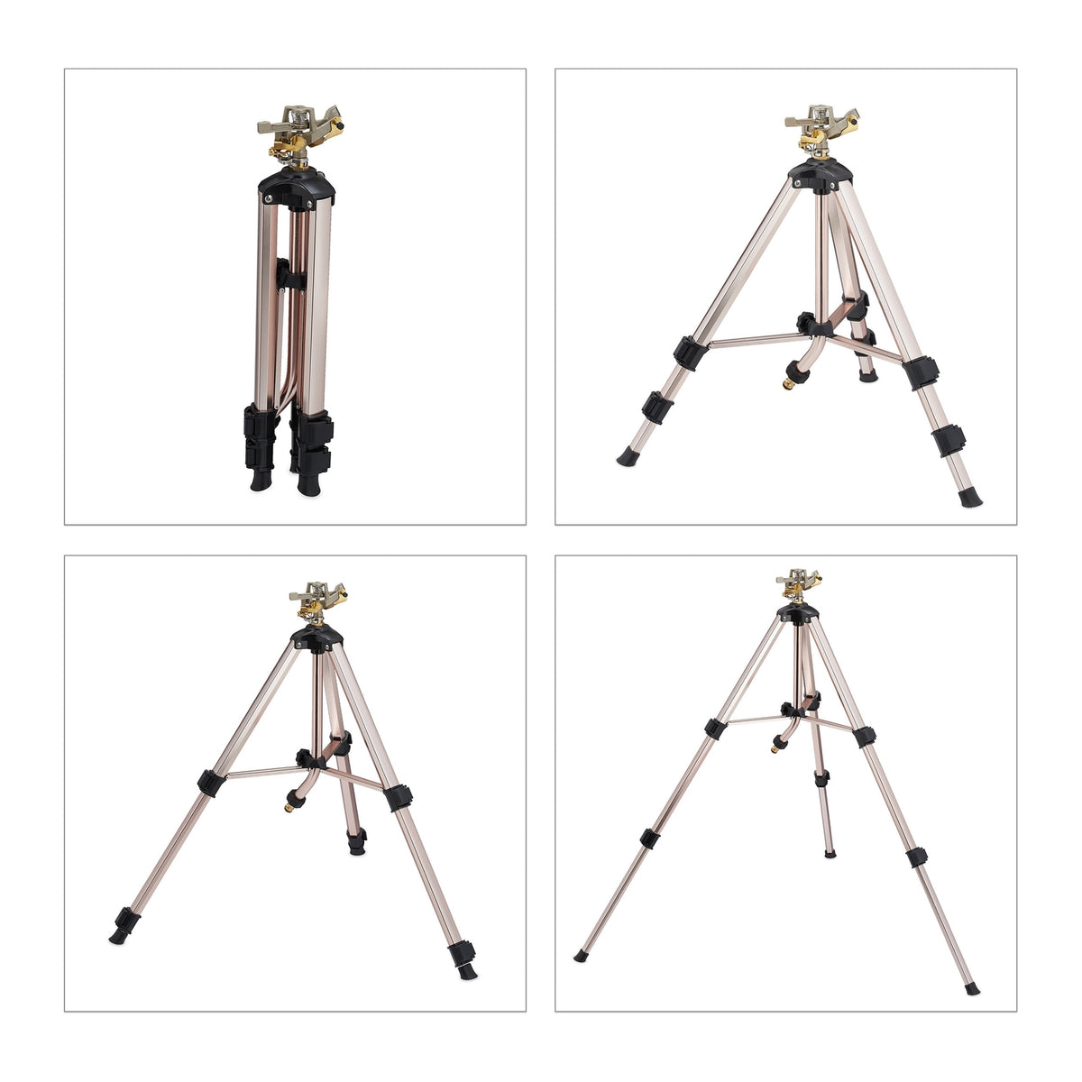Garden sprinkler with adjustable stand