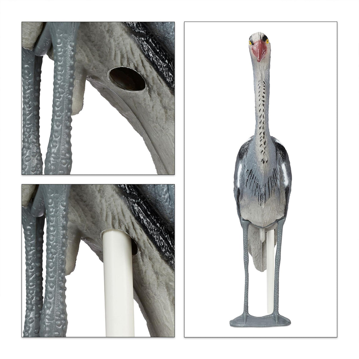 Garden statue heron