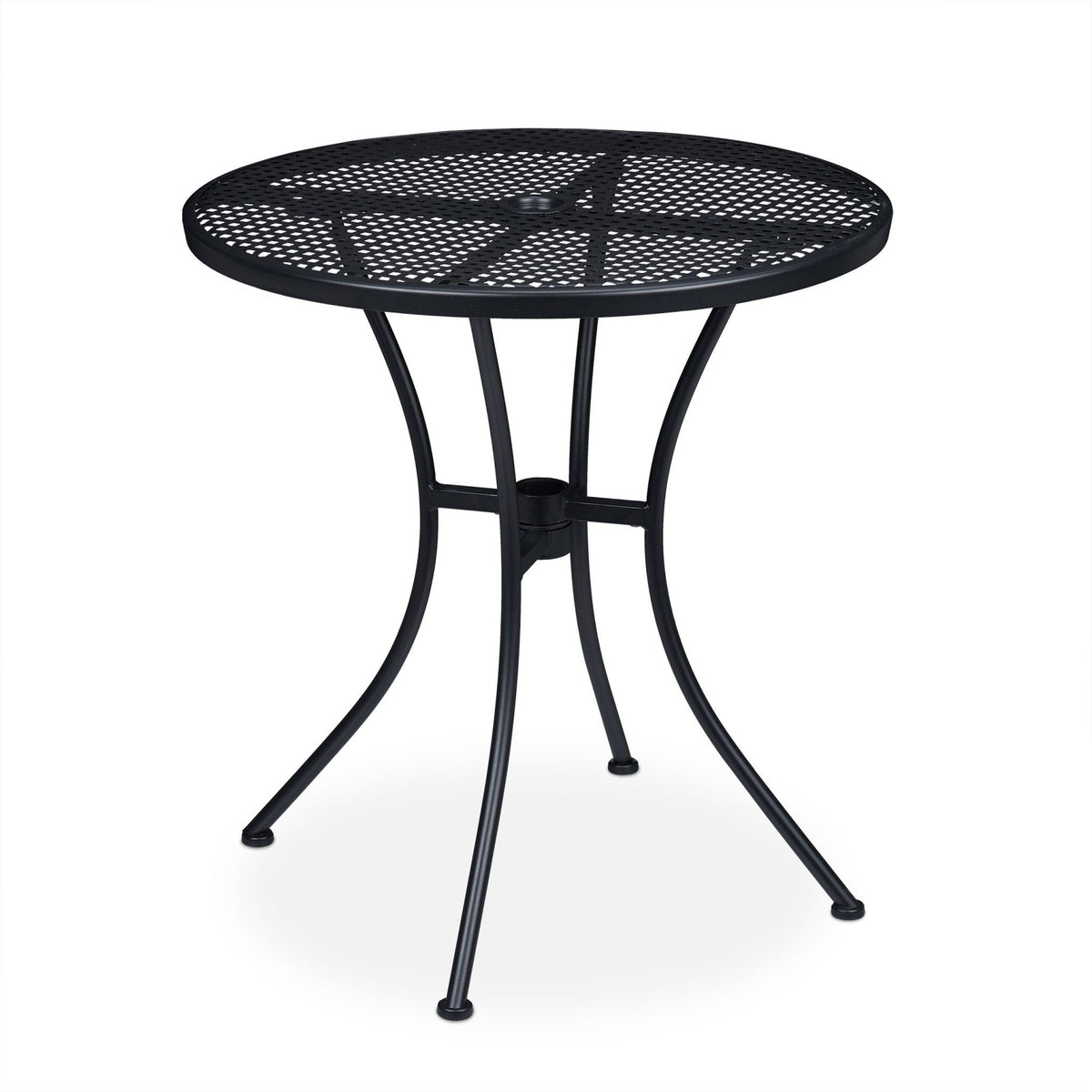 Garden table with hole for parasol
