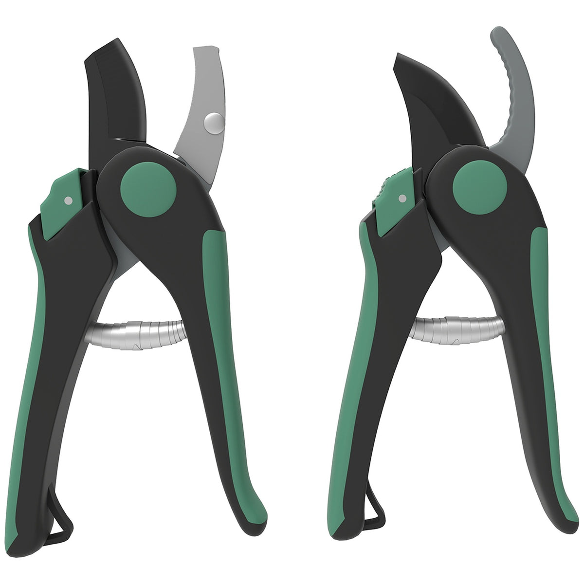 Garden tool set 2 pieces garden tools made of metal garden tools with garden shears green + black