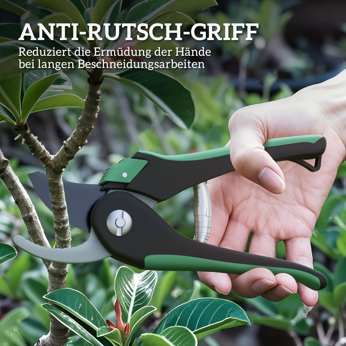 Garden tool set 2 pieces garden tools made of metal garden tools with garden shears green + black