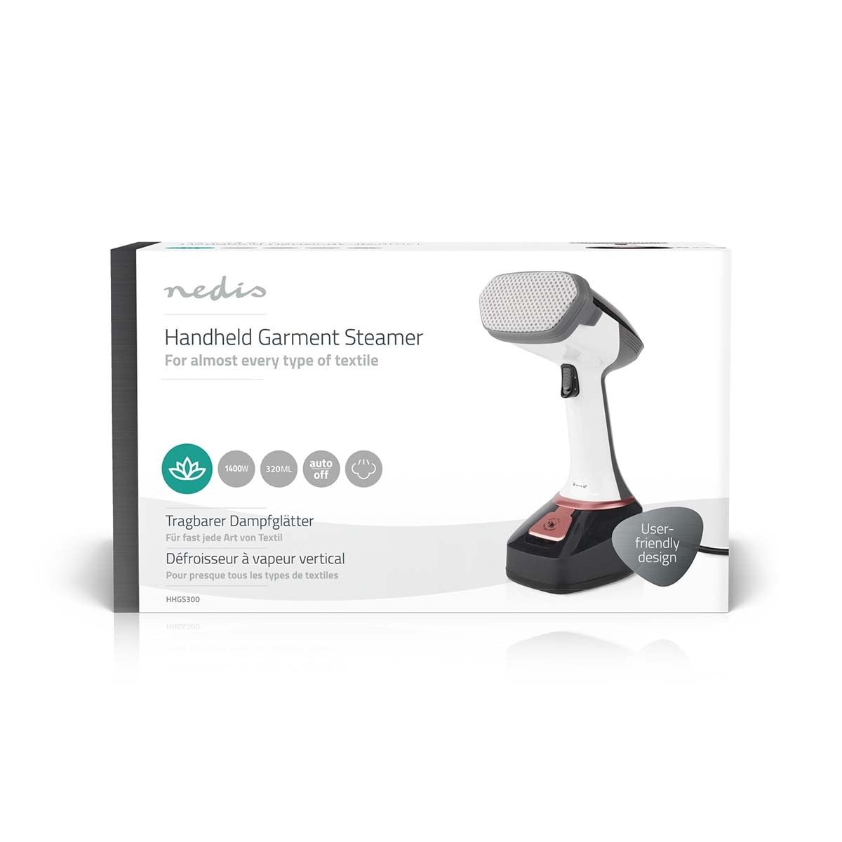 Garment Steamer | 1400 W | 0.32 l | Removable water tank | 25 g/m