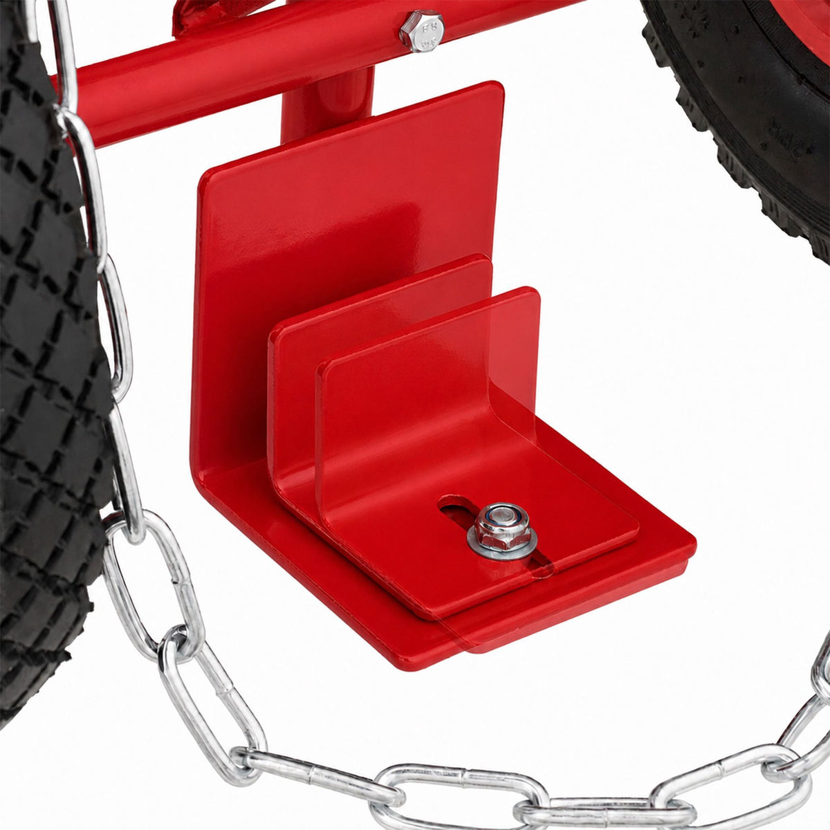 Gas Cylinder Trolley with Handle & Safety Chain