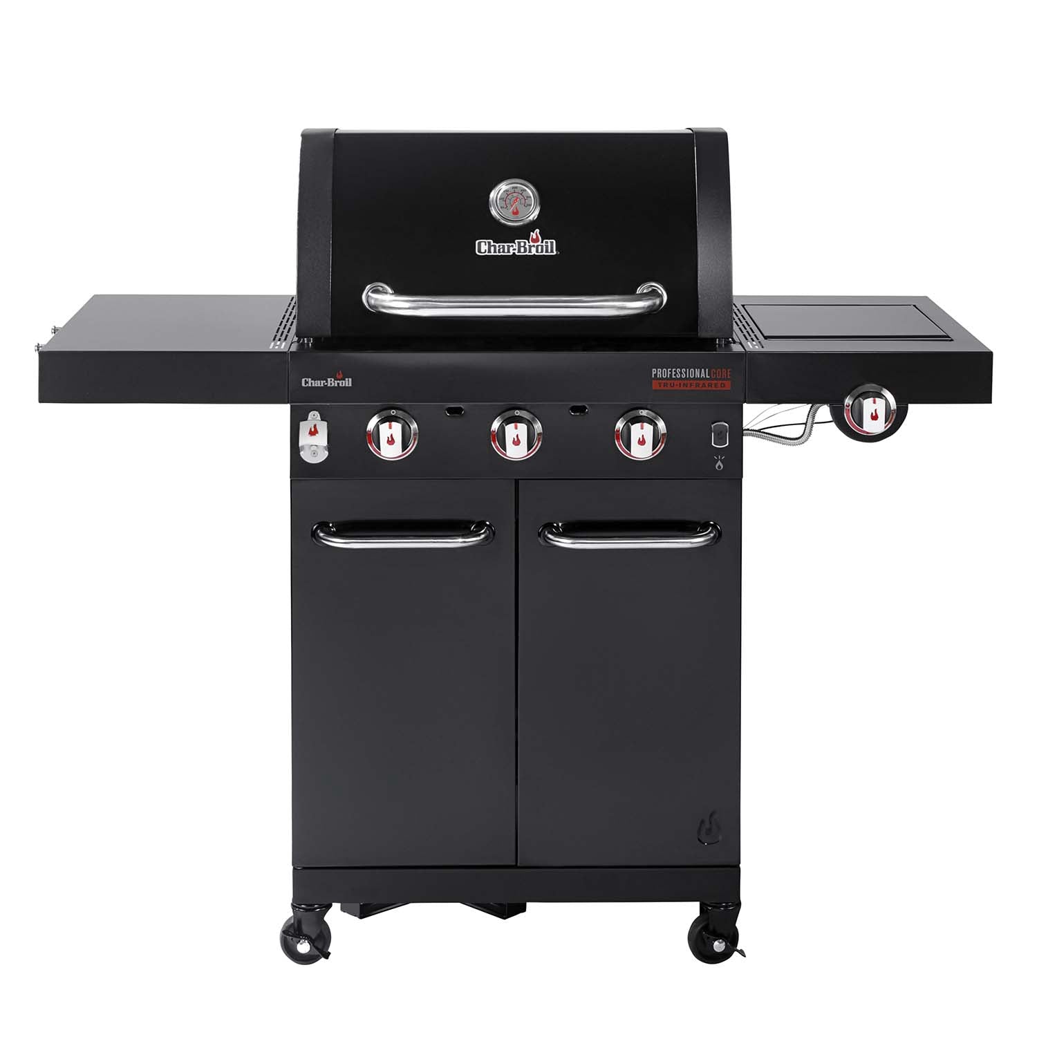 Gas Grill with TRU-Infrared, 3 Burners, Cast Iron Grates