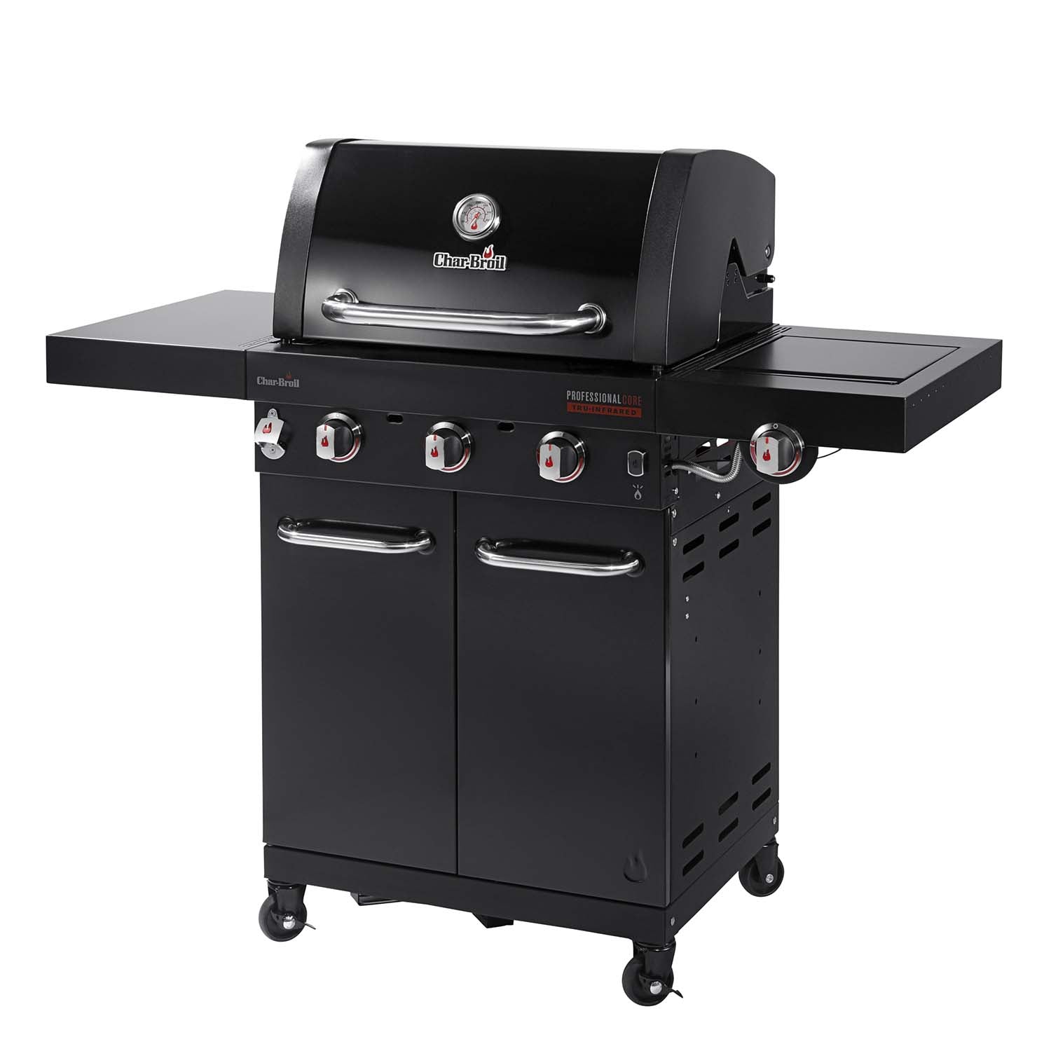 Gas Grill with TRU-Infrared, 3 Burners, Cast Iron Grates