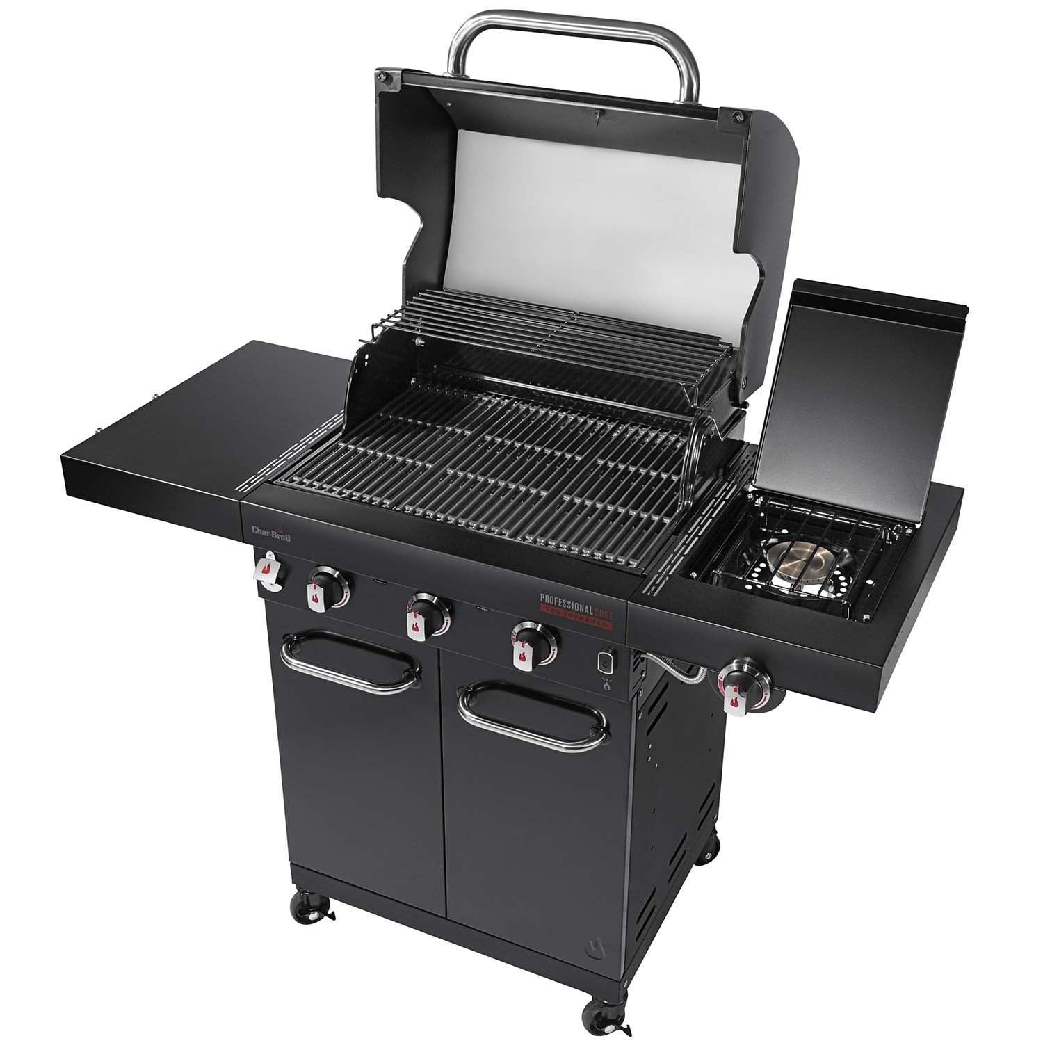 Gas Grill with TRU-Infrared, 3 Burners, Cast Iron Grates