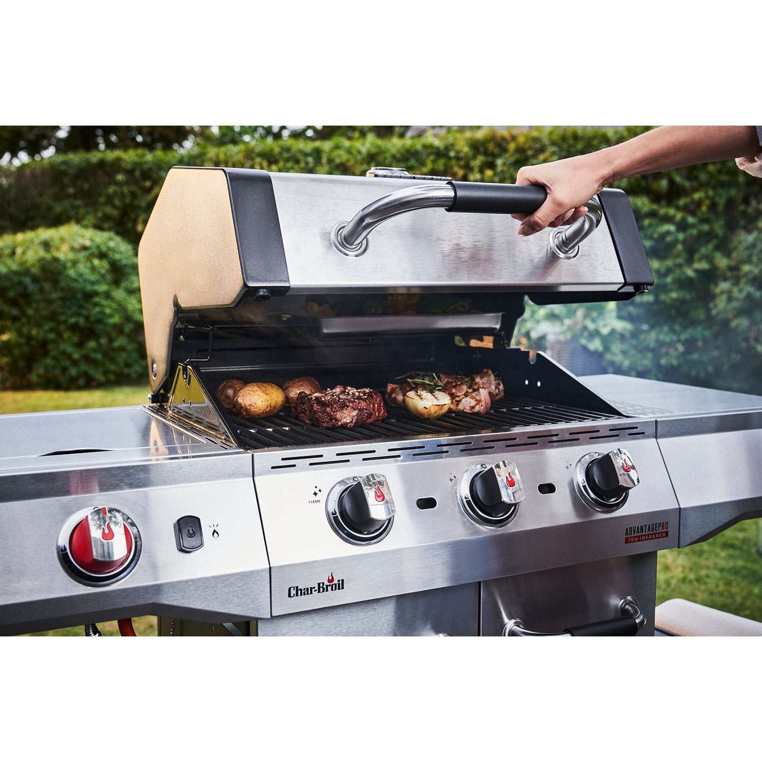 Gas Grill with TRU-Infrared Technology, Stainless Steel