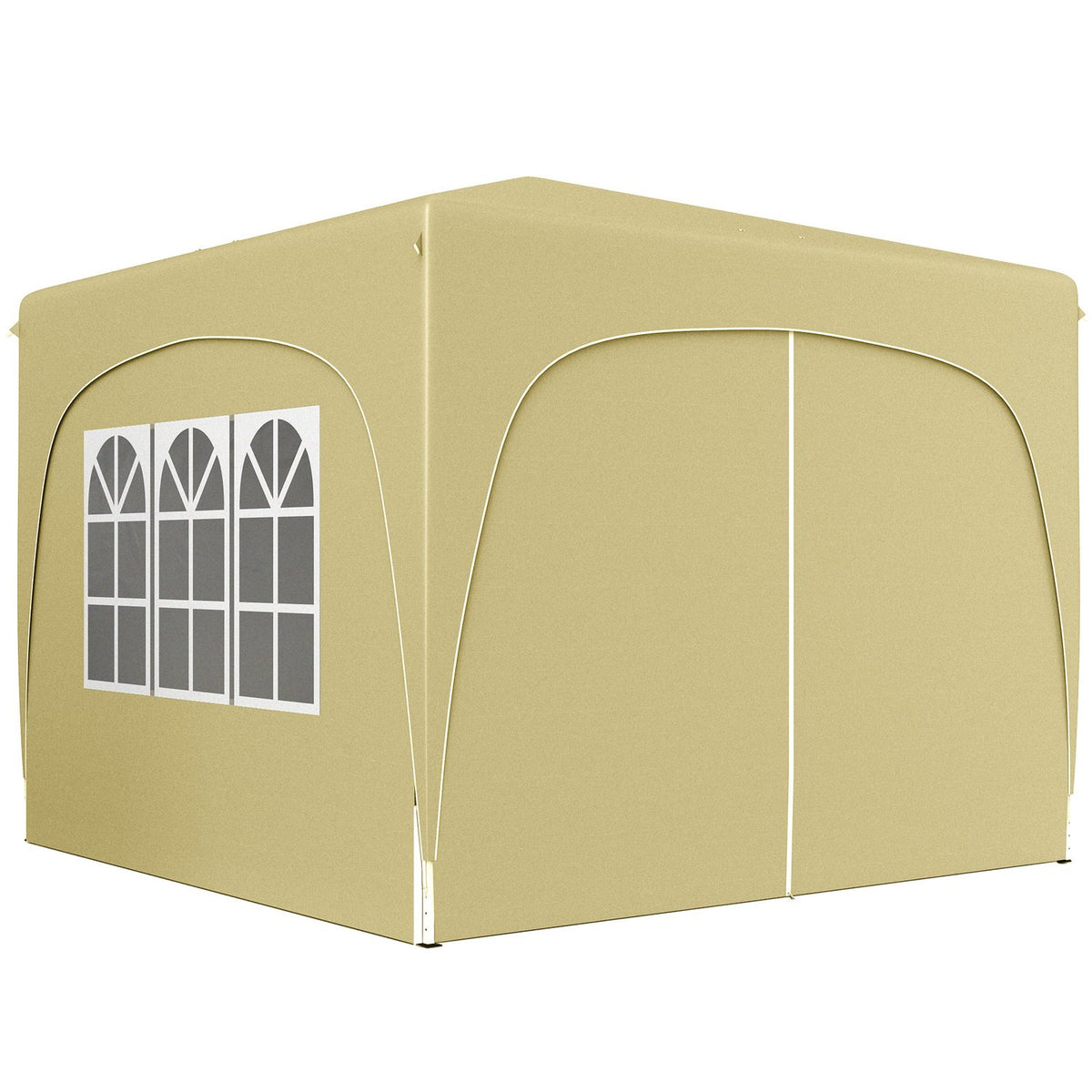Gazebo 3x3m, water-repellent, stable, winter-proof pop-up folding gazebo, UV protection 50+, foldable party tent, garden tent with 4 side panels, pocket garden gazebo for camping, garden, sand