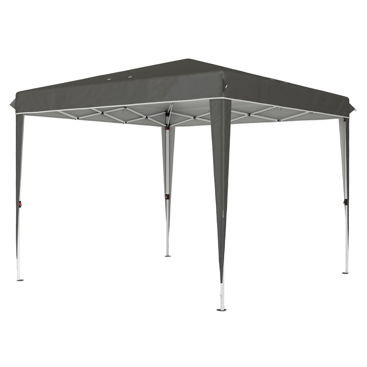 Gazebo 3x3m, water-repellent, stable, winter-proof pop-up folding gazebo, UV protection 50+, foldable party tent, garden tent with bag, garden gazebo for camping, garden, dark gray