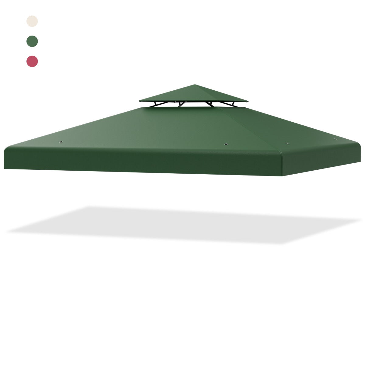 Gazebo Replacement Canopy 3 x 3 m, Double-Tier, Polyester
