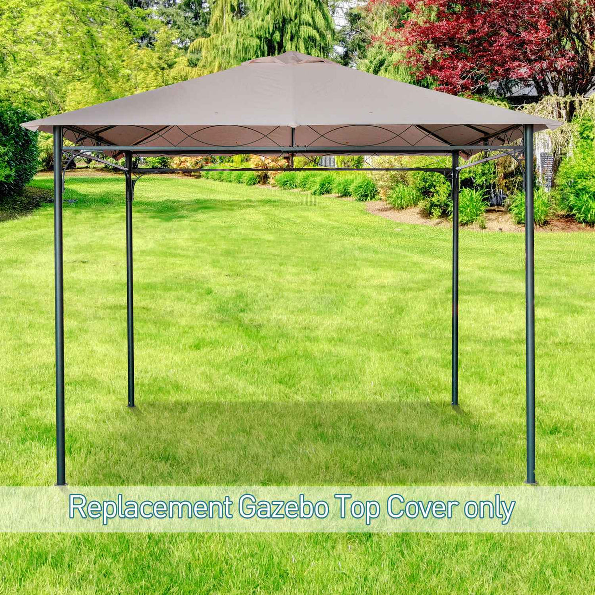Gazebo Roof Replacement Gazebo Roof Gazebo Cover Sun Shade Polyester Beige 2.98 X 2.95 M