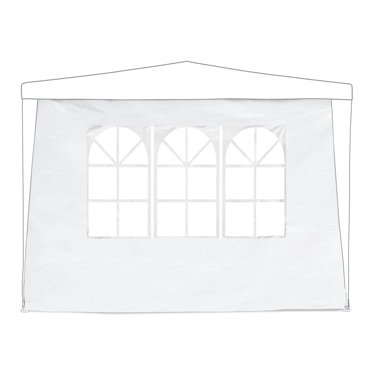 Gazebo Side Panels, 6x, 3x6m, Waterproof PE Fabric