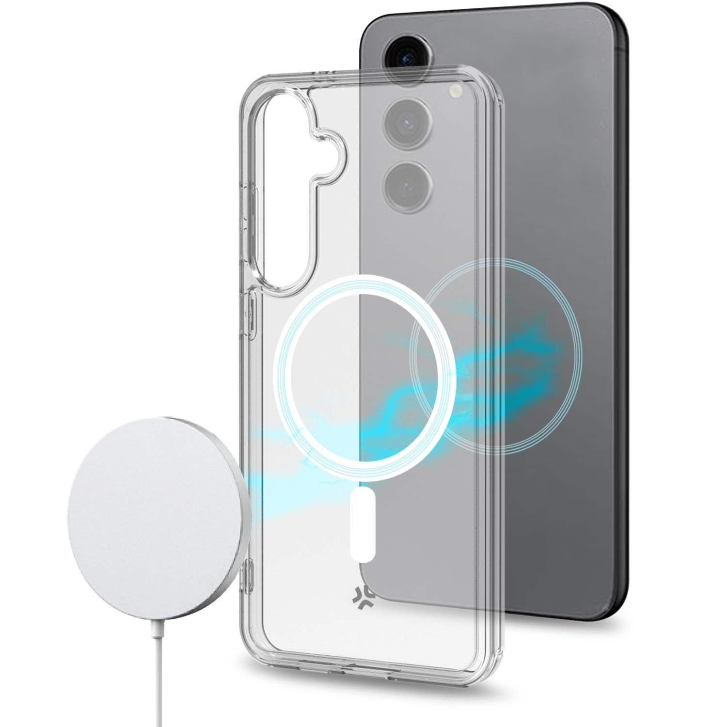 Gelskinmag Magnetic TPU Cover Galaxy S24+ 5G Transparent